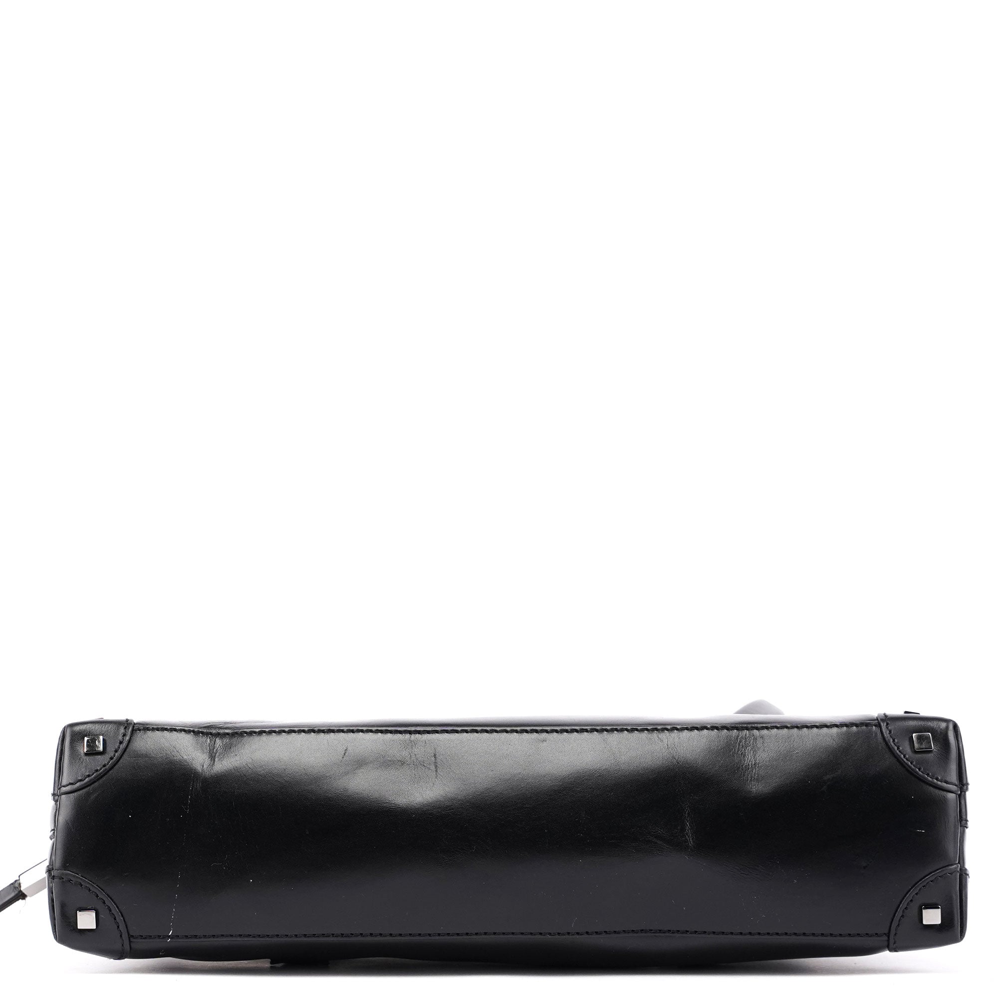 Black Calfskin Studs Tote
