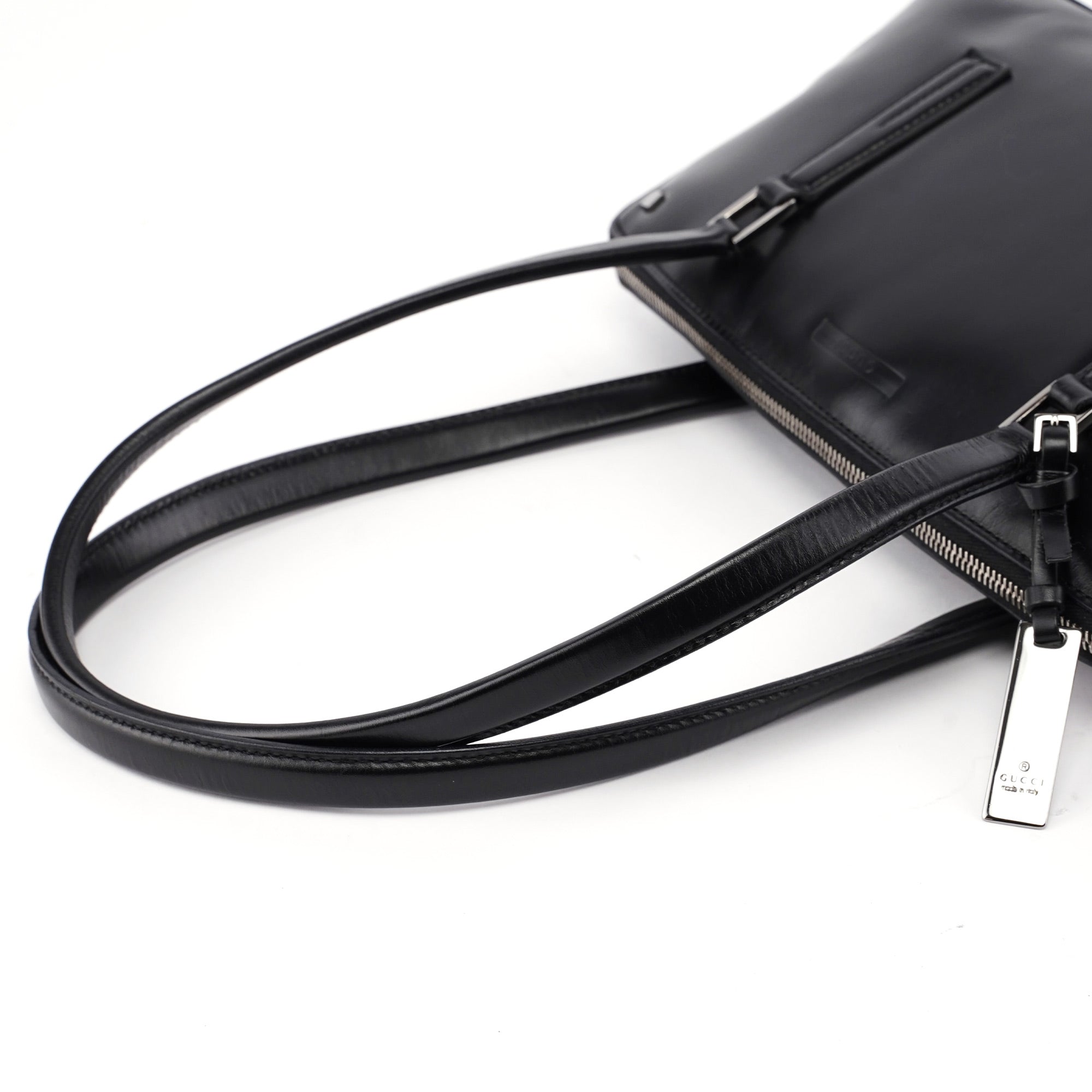 Black Calfskin Studs Tote
