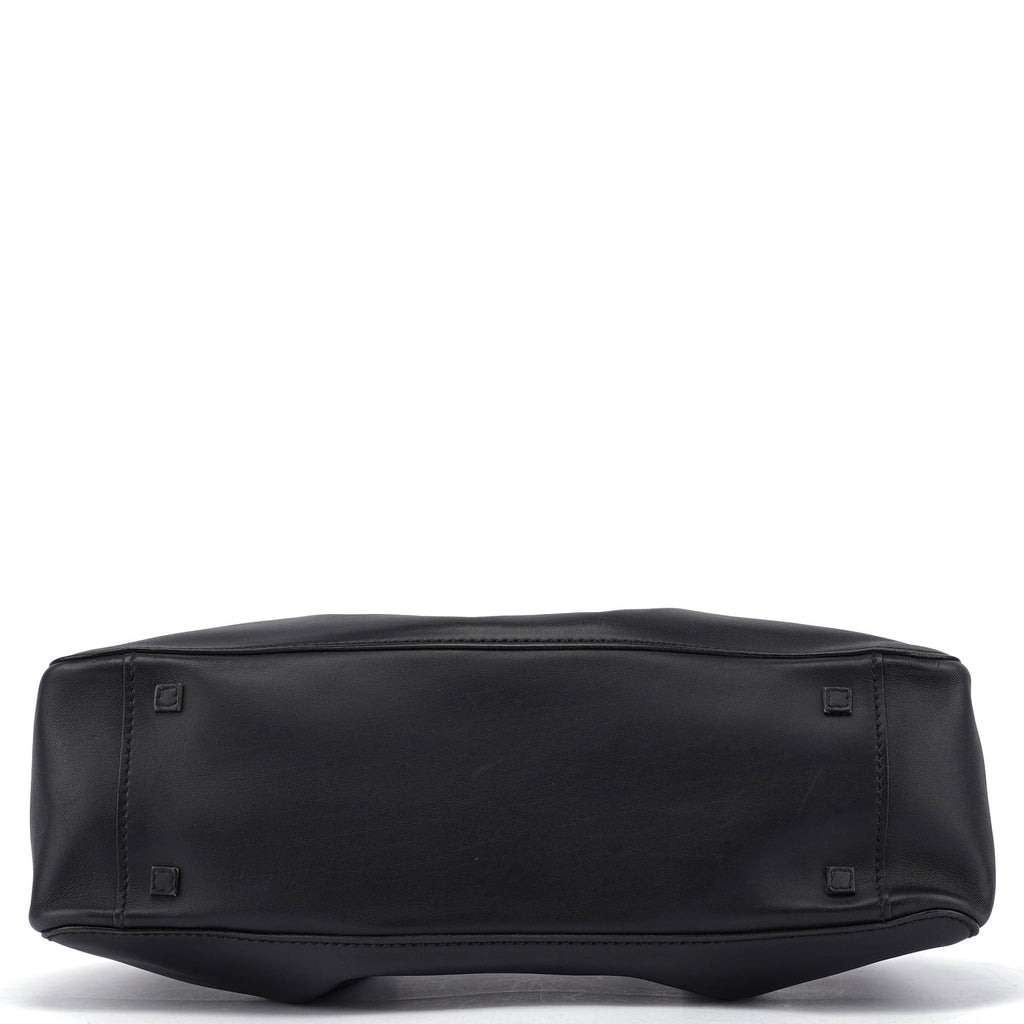 Black Calfskin Tote Bag