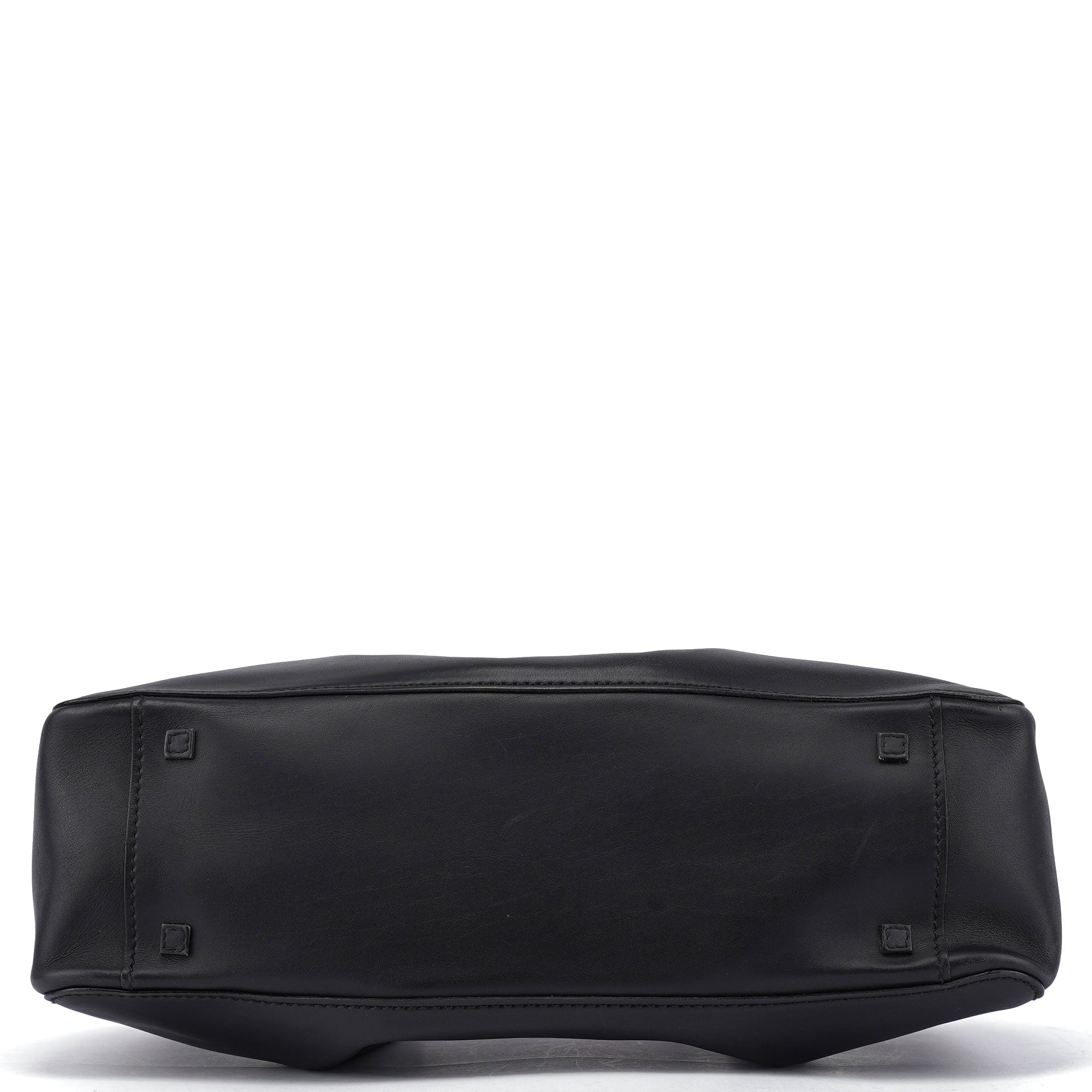 Black Calfskin Tote Bag