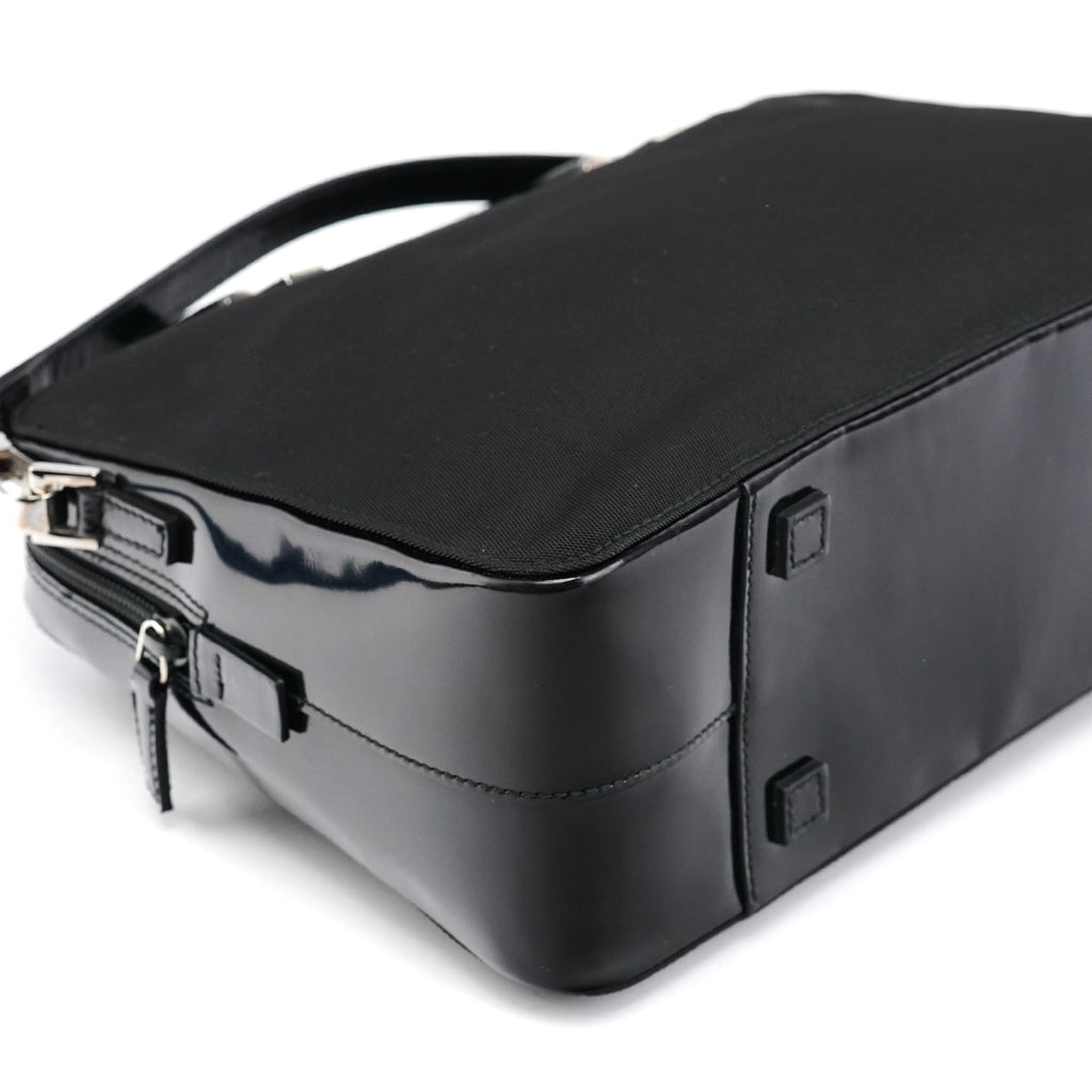Black Canvas Bamboo 2-Way Tote Bag