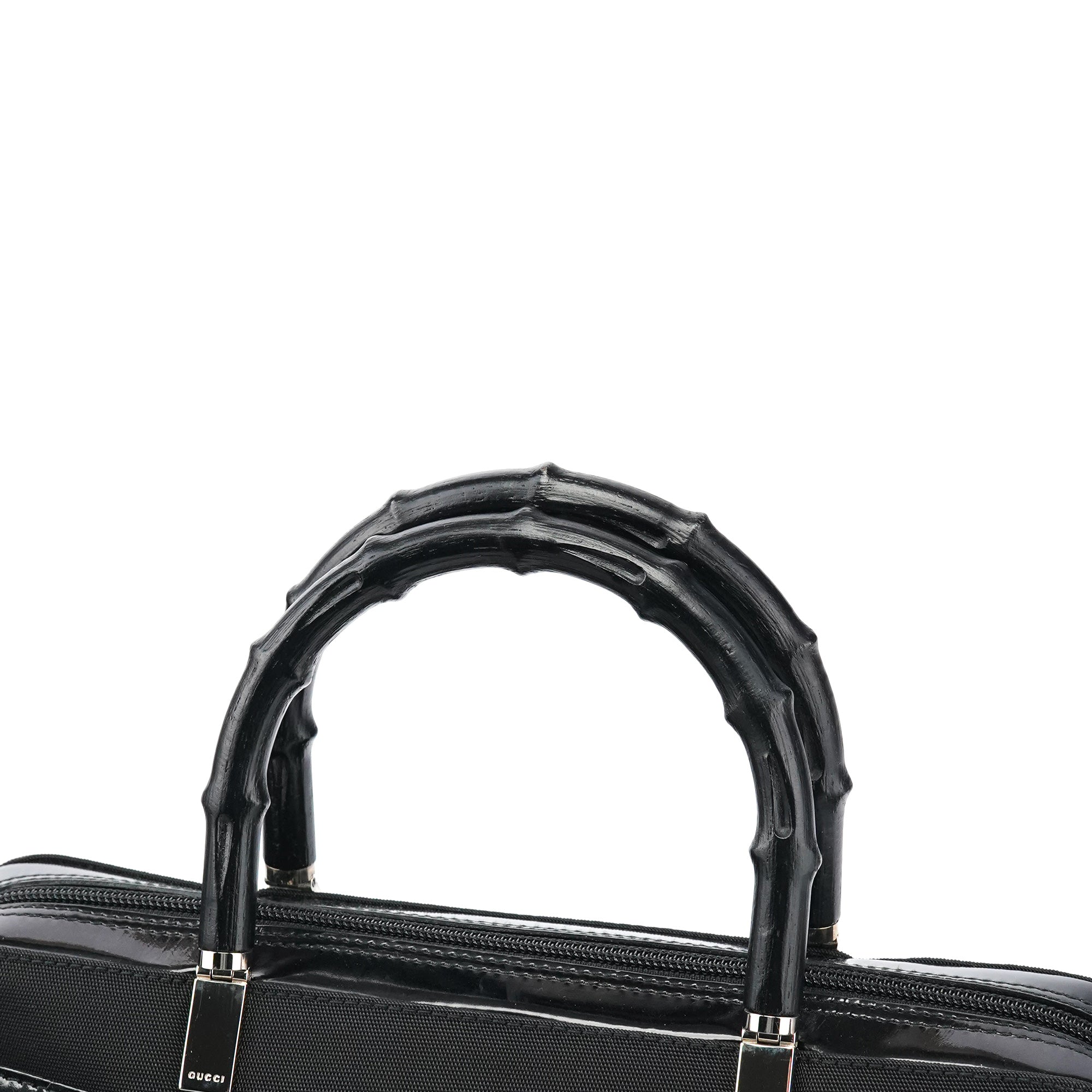 Black Canvas Bamboo 2-Way Tote Bag