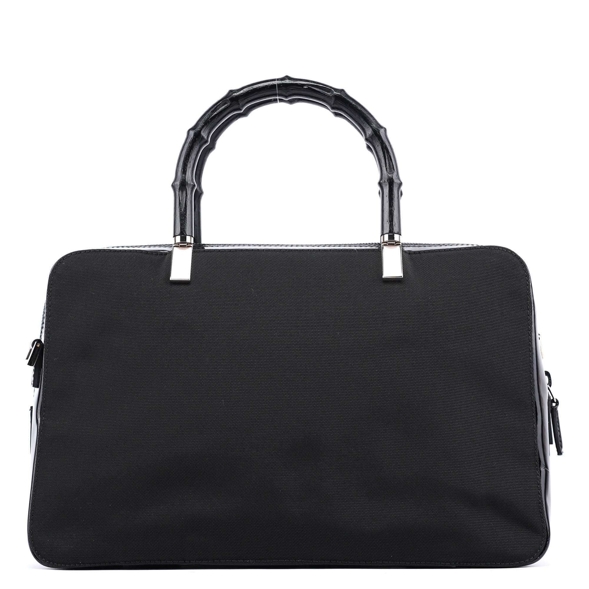 Black Canvas Bamboo 2-Way Tote Bag
