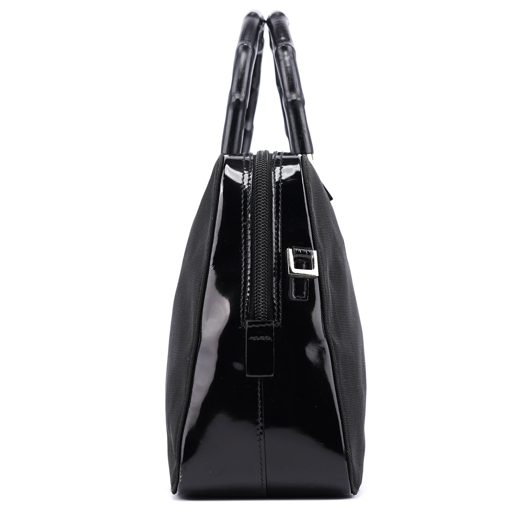 Black Canvas Bamboo 2-Way Tote Bag
