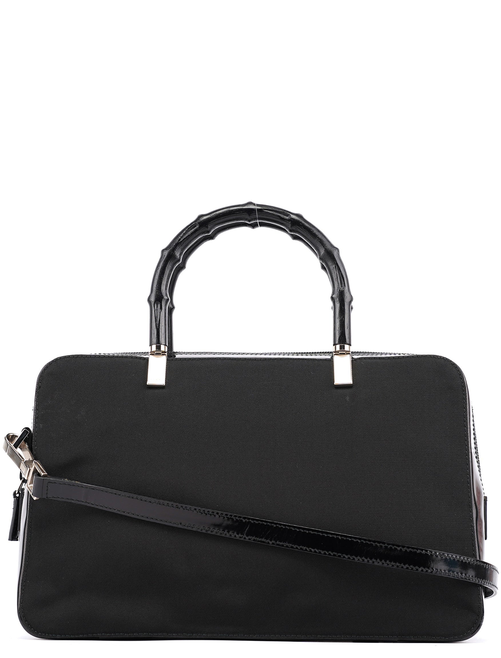 Black Canvas Bamboo 2-Way Tote Bag