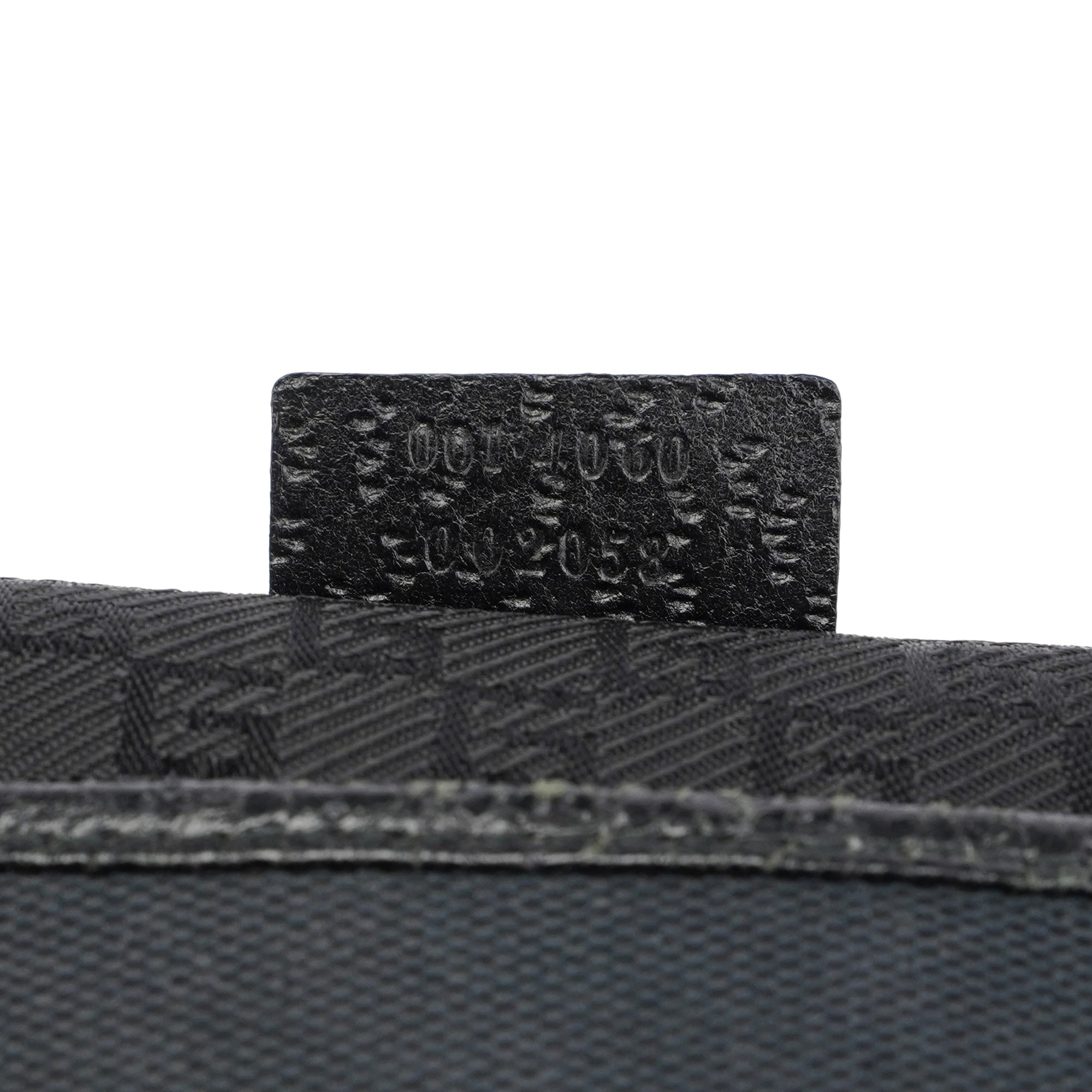 Black Canvas Bamboo Jackie Shoulder Bag