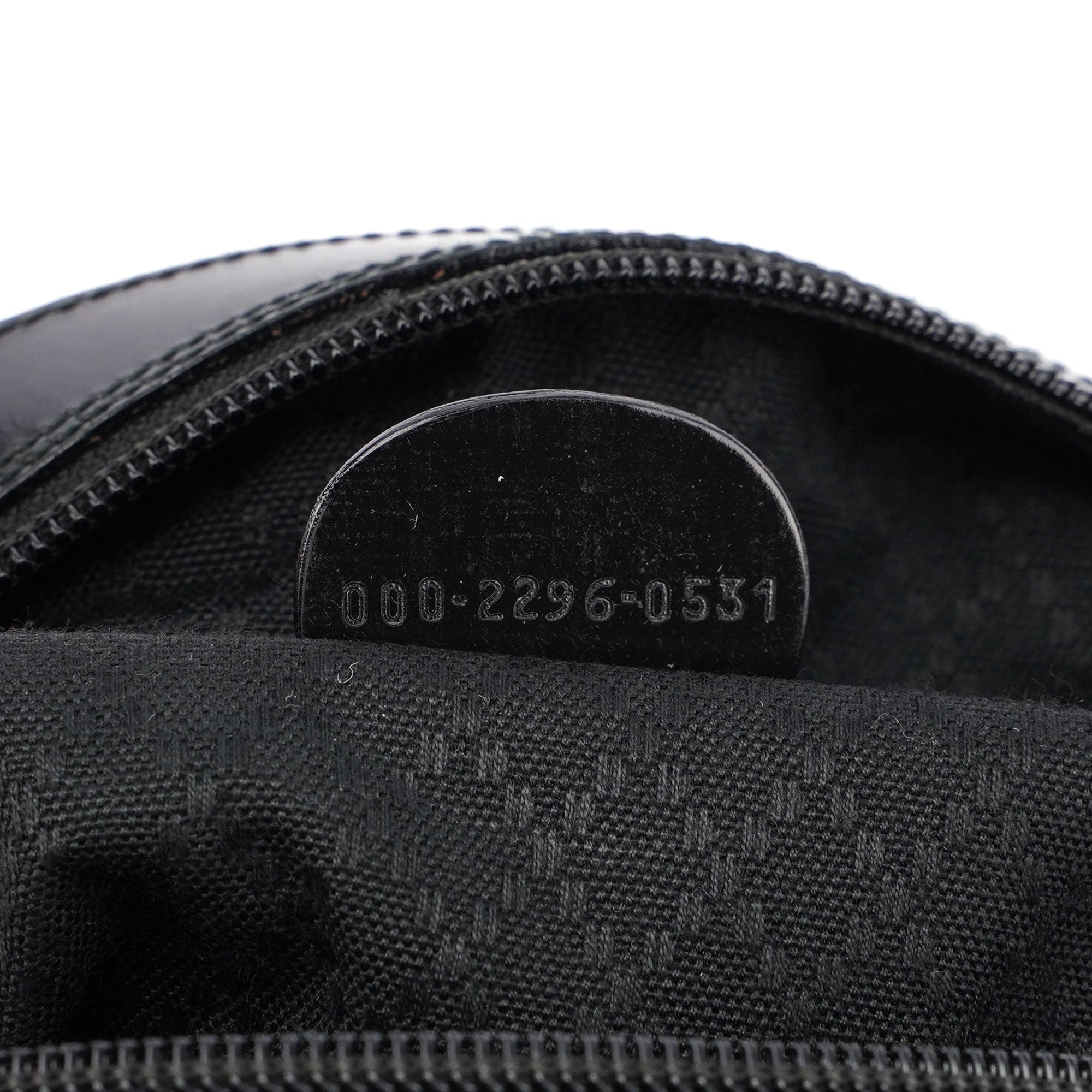 Black Canvas Bamboo Shoulder Bag
