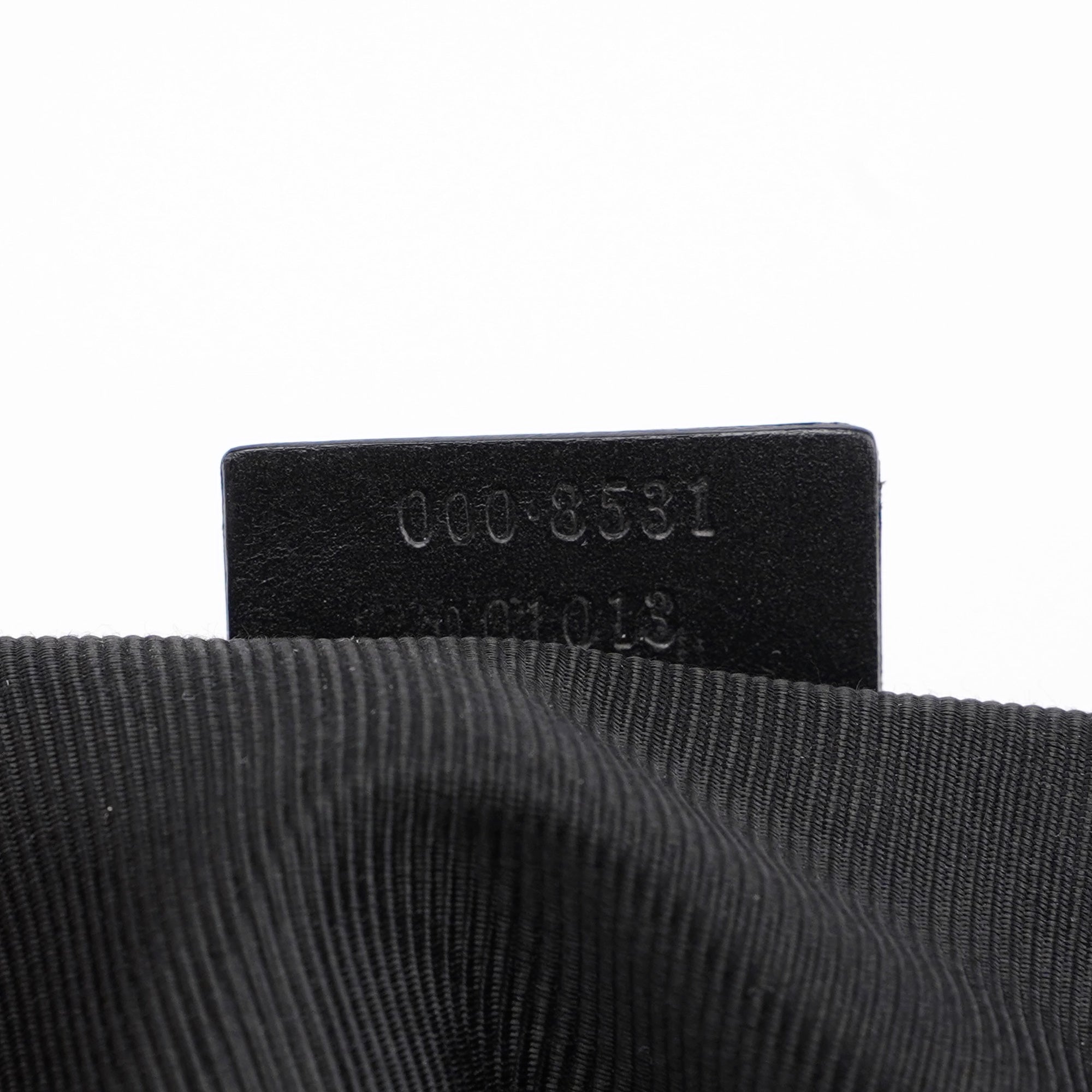 Black Canvas Bamboo Shoulder Bag