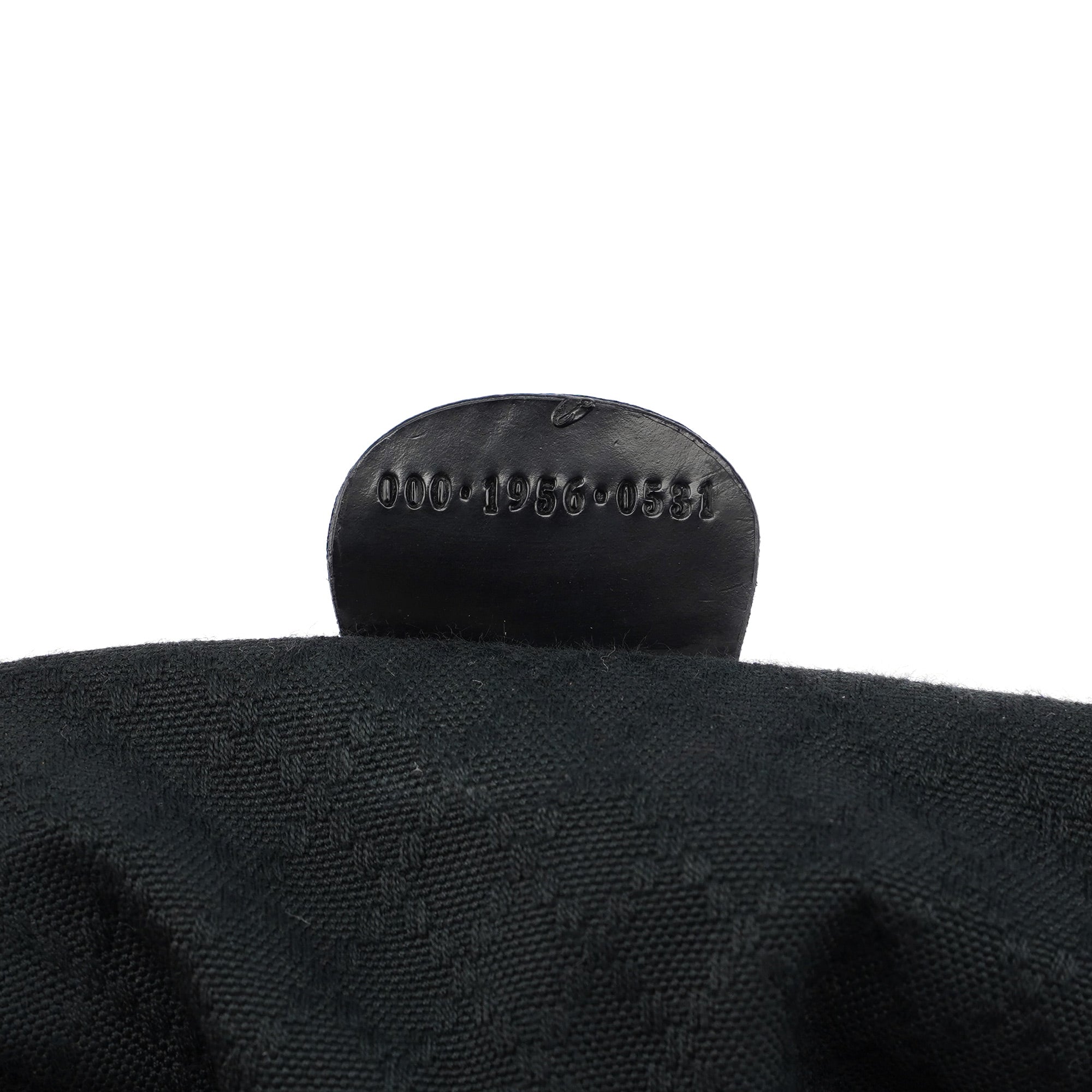 Black Canvas Bamboo Shoulder Bag
