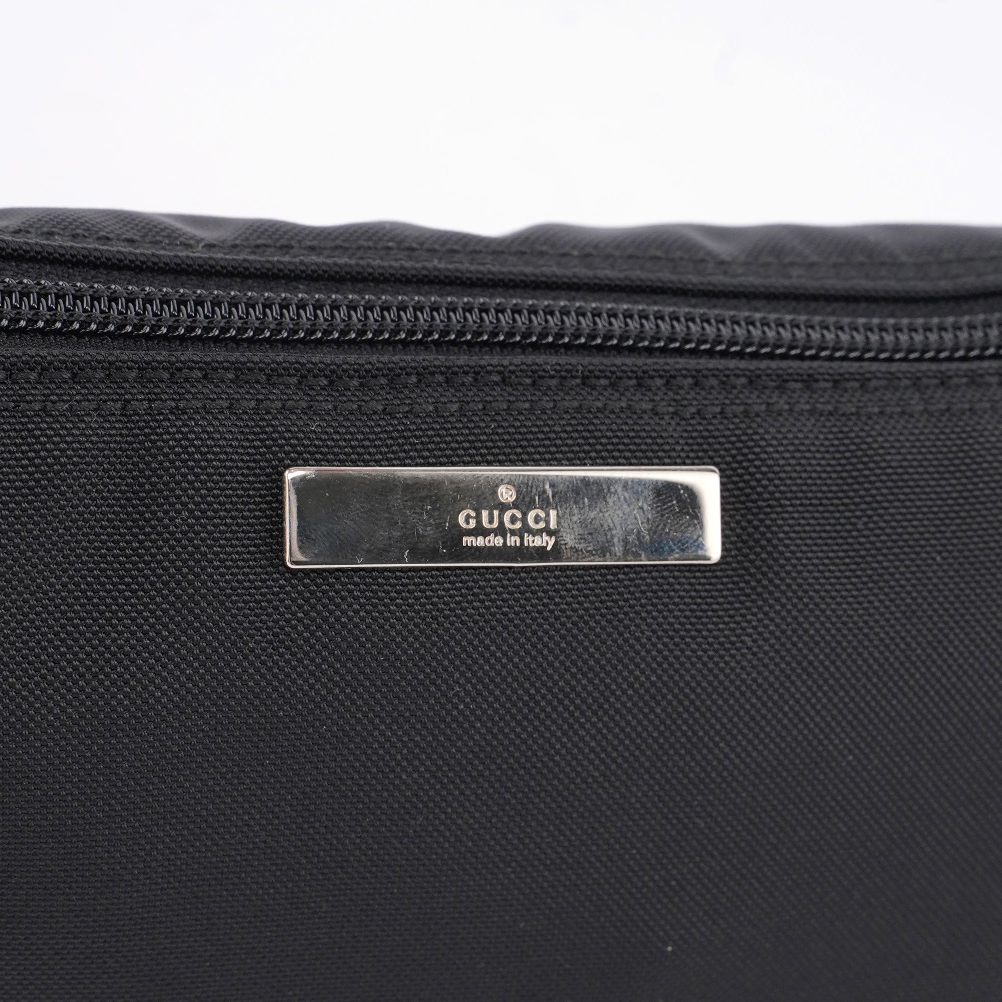 Black Canvas Boat Pochette
