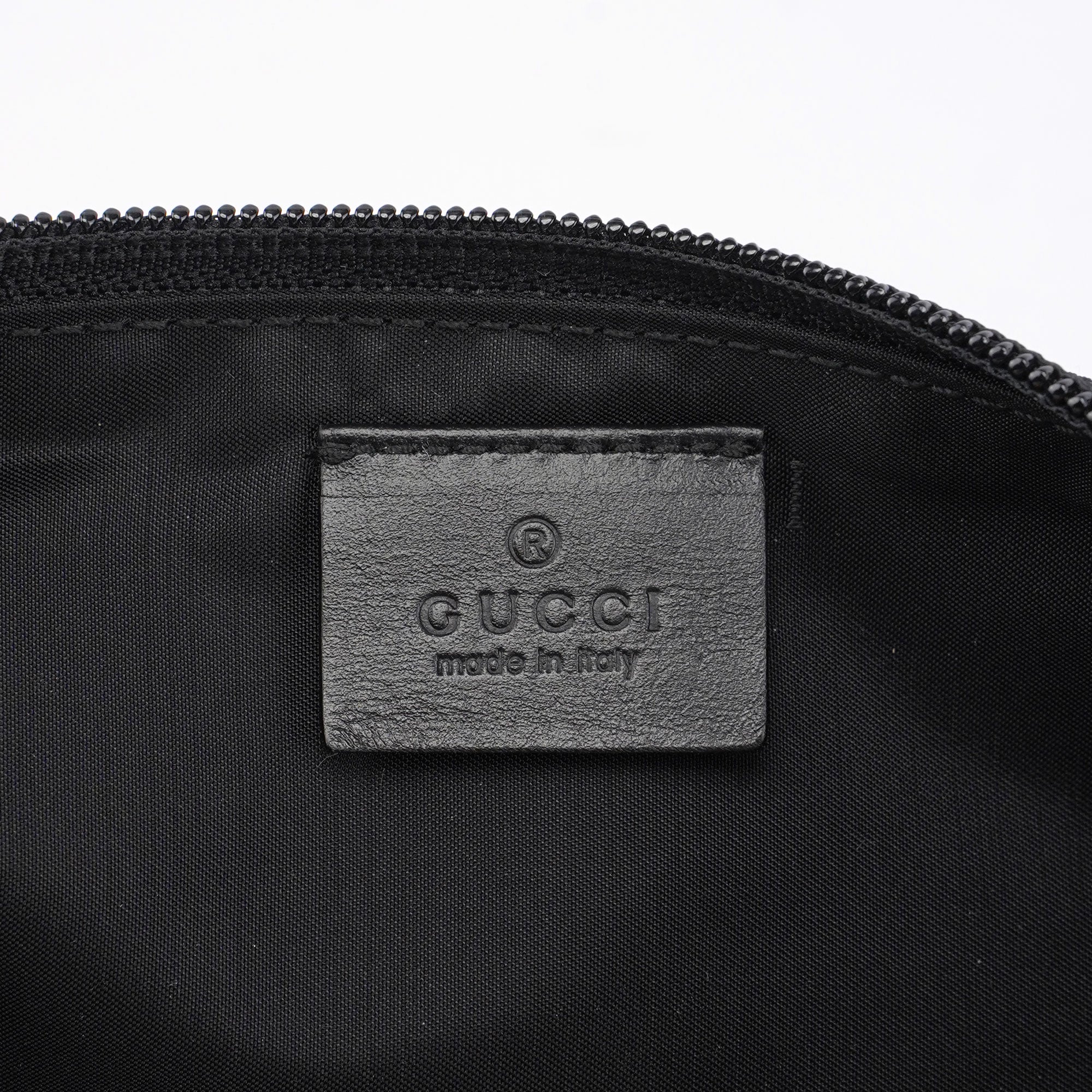 Black Canvas Boat Pochette