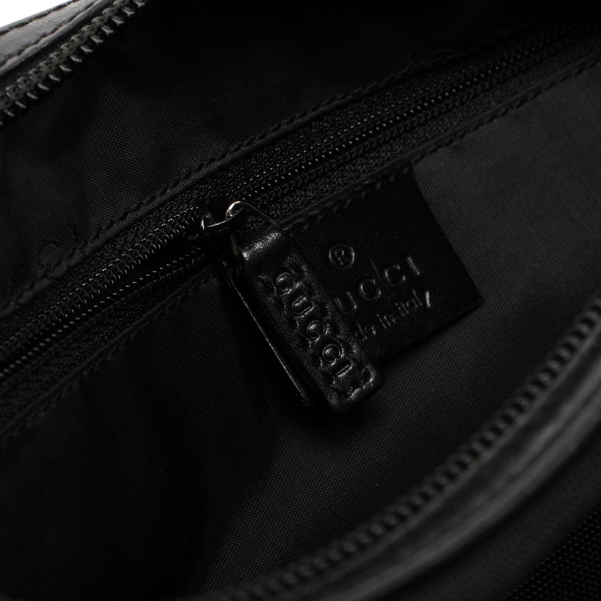 Black Canvas Chain Bag