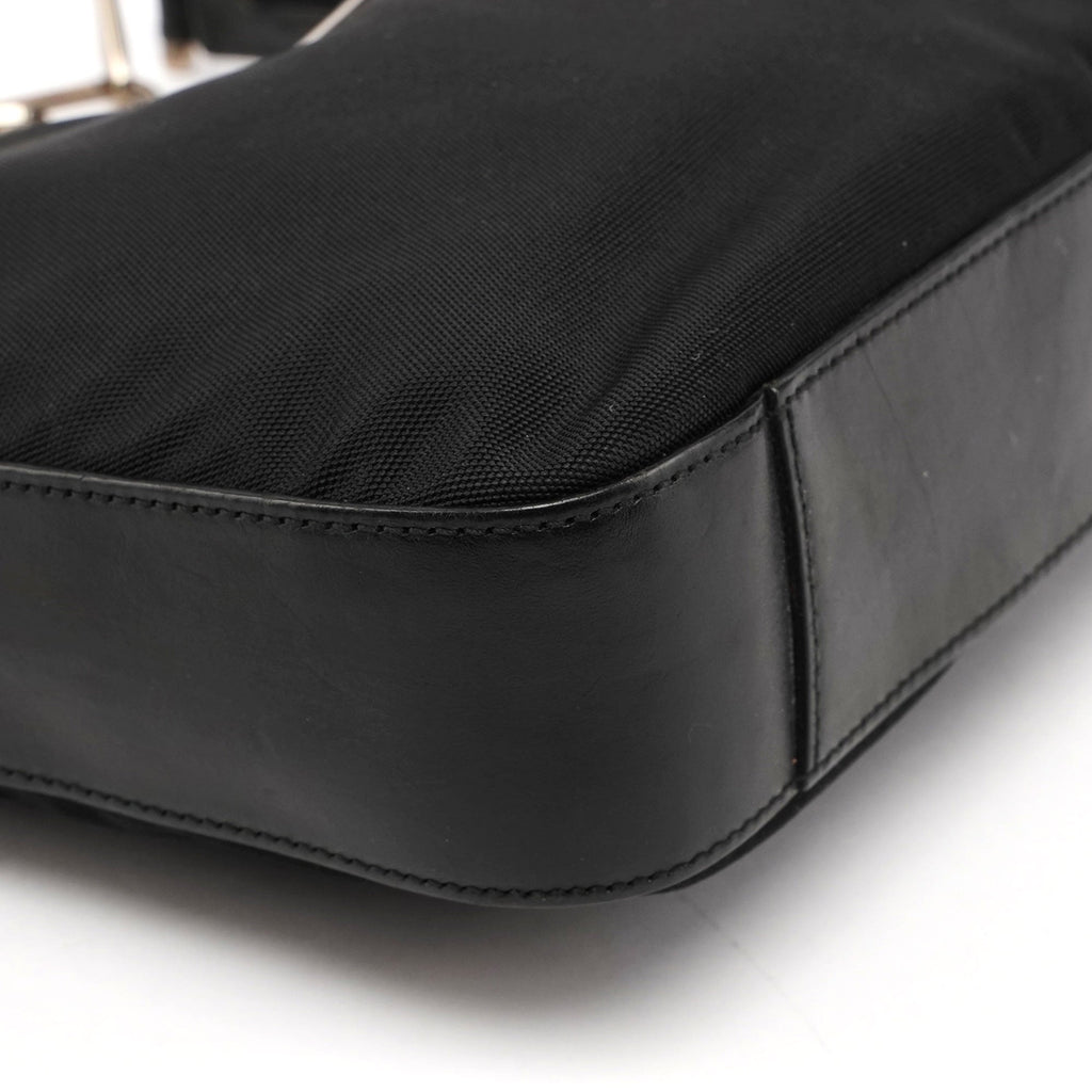 Black Canvas Chain Bag