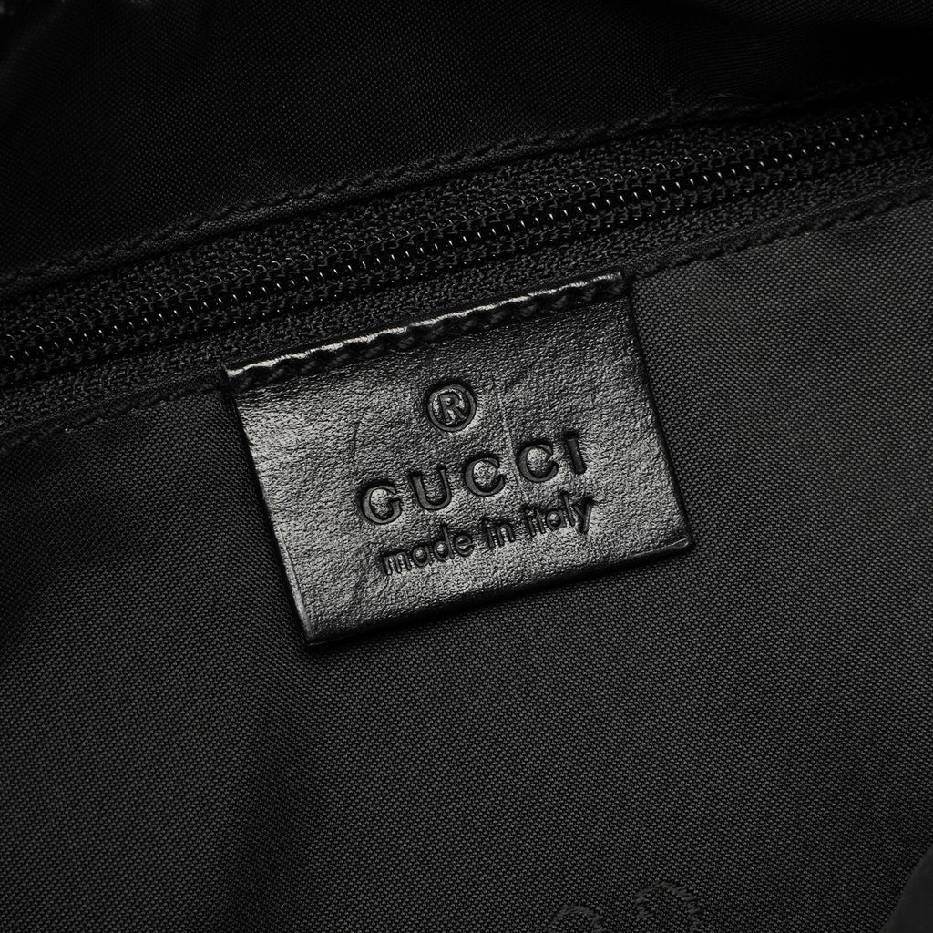 Black Canvas Chain Bag