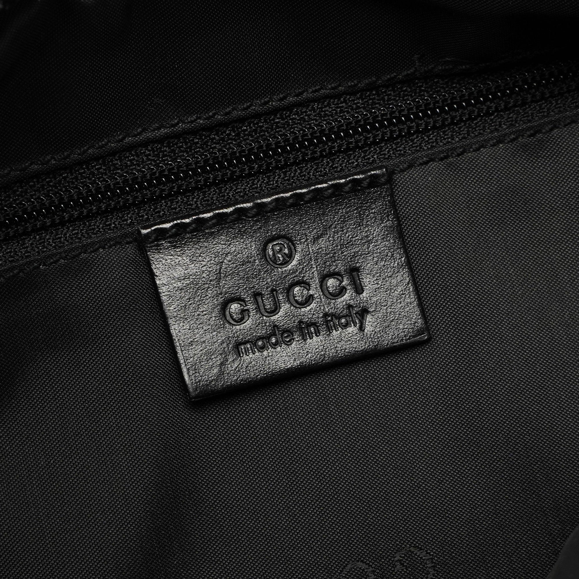 Black Canvas Chain Bag