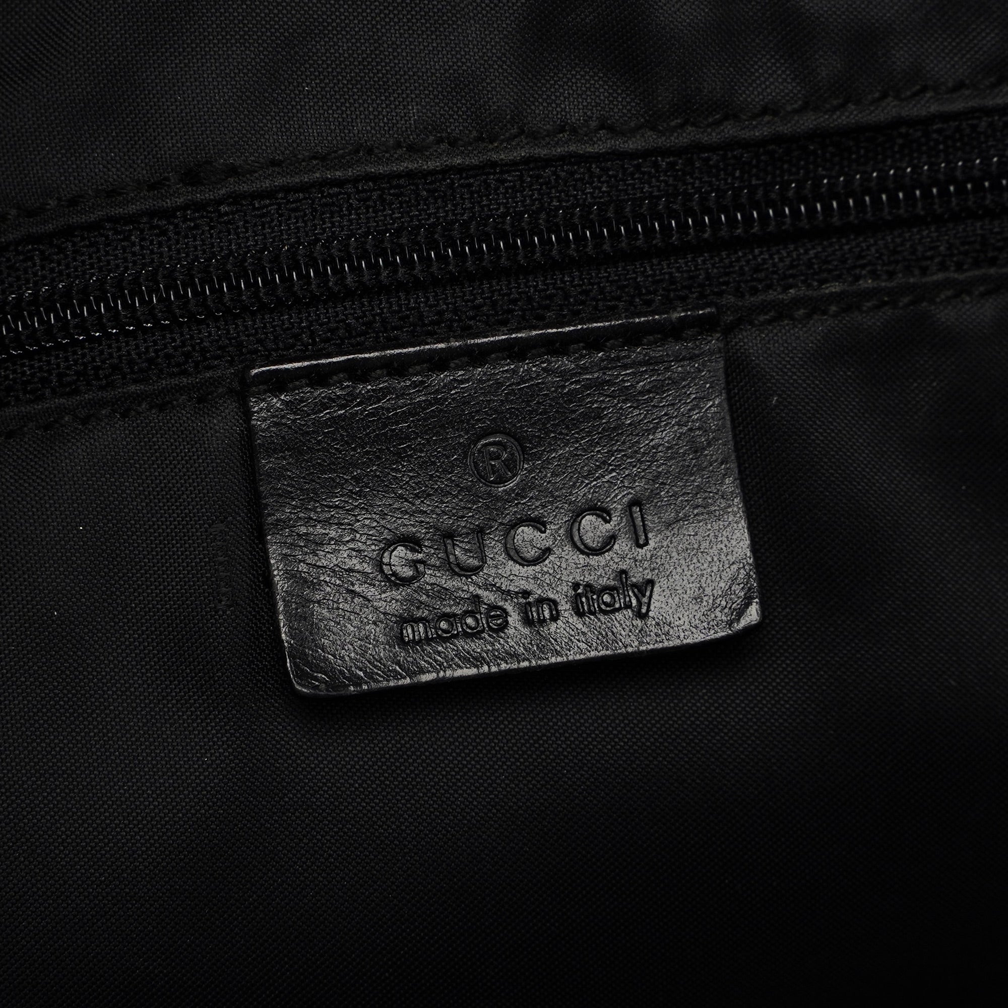 Black Canvas Chain Shoulder Bag