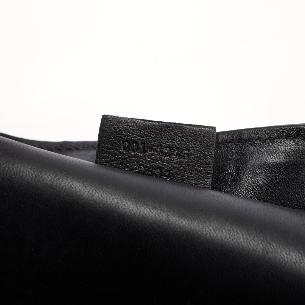 Black Canvas Dual Handle Shoulder Bag