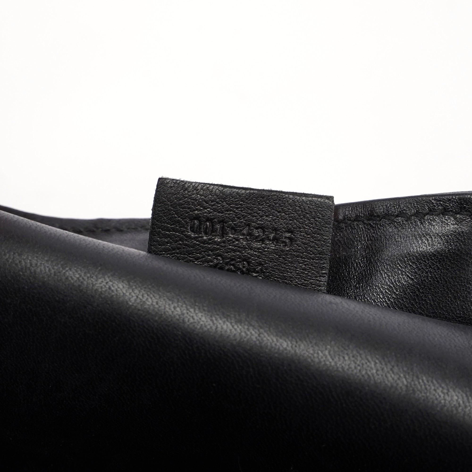 Black Canvas Dual Handle Shoulder Bag