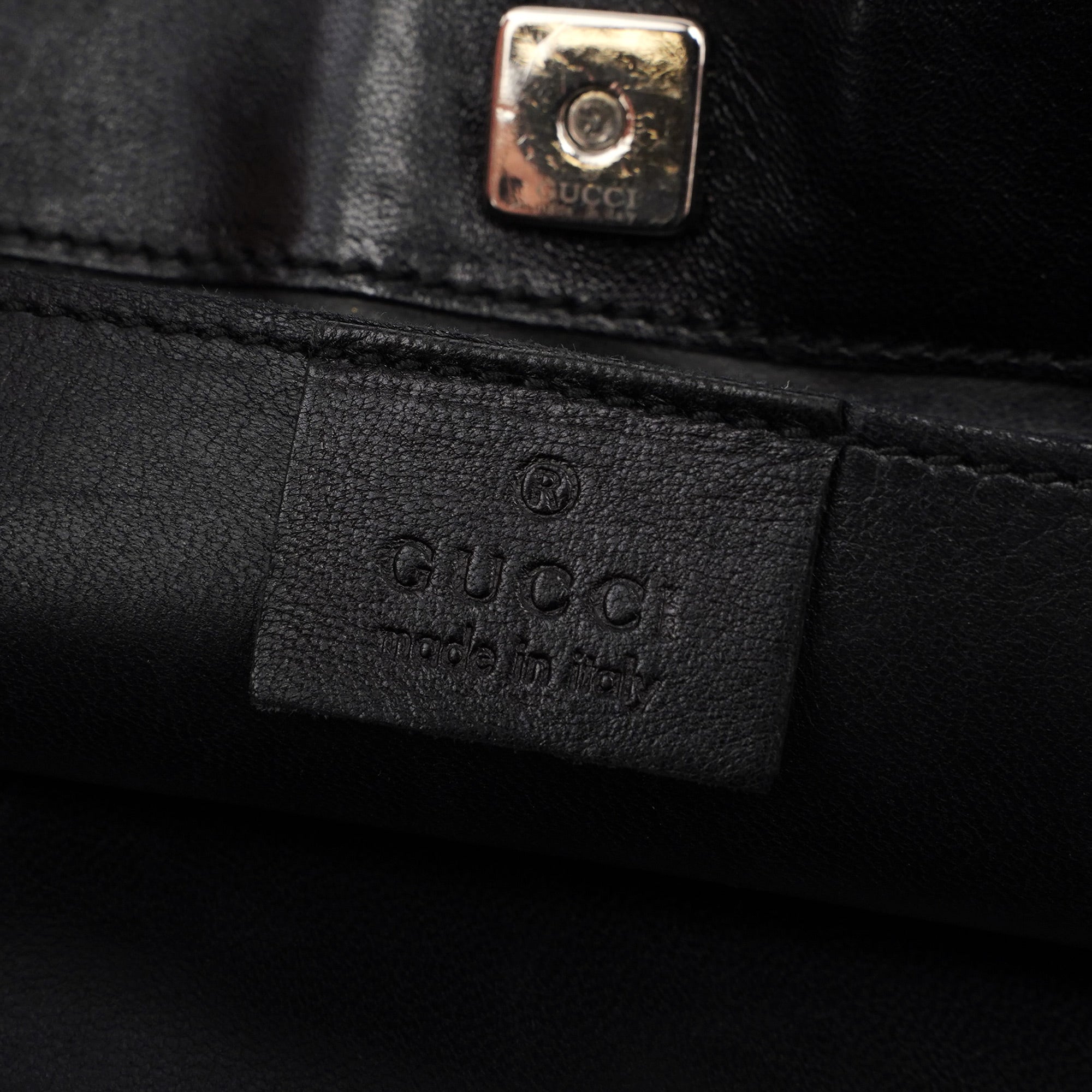 Black Canvas Dual Handle Shoulder Bag