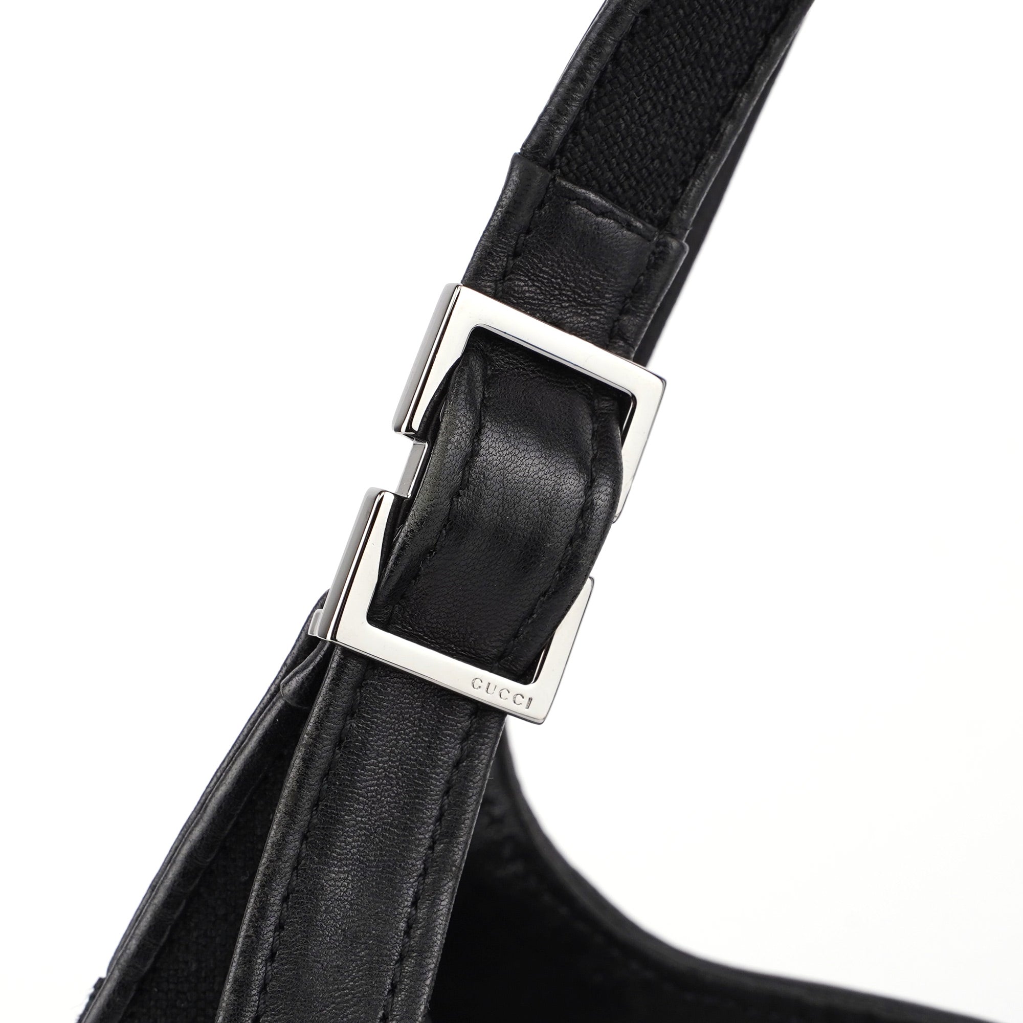 Black Canvas Dual Handle Shoulder Bag