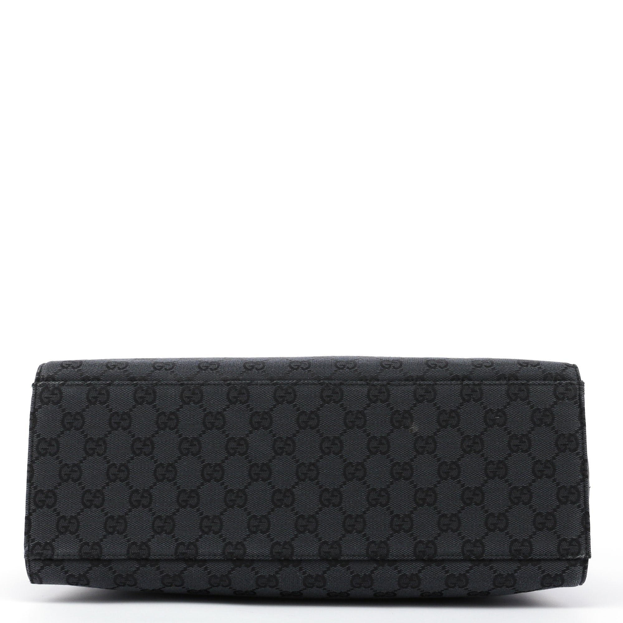 Black Canvas GG Bamboo Tote