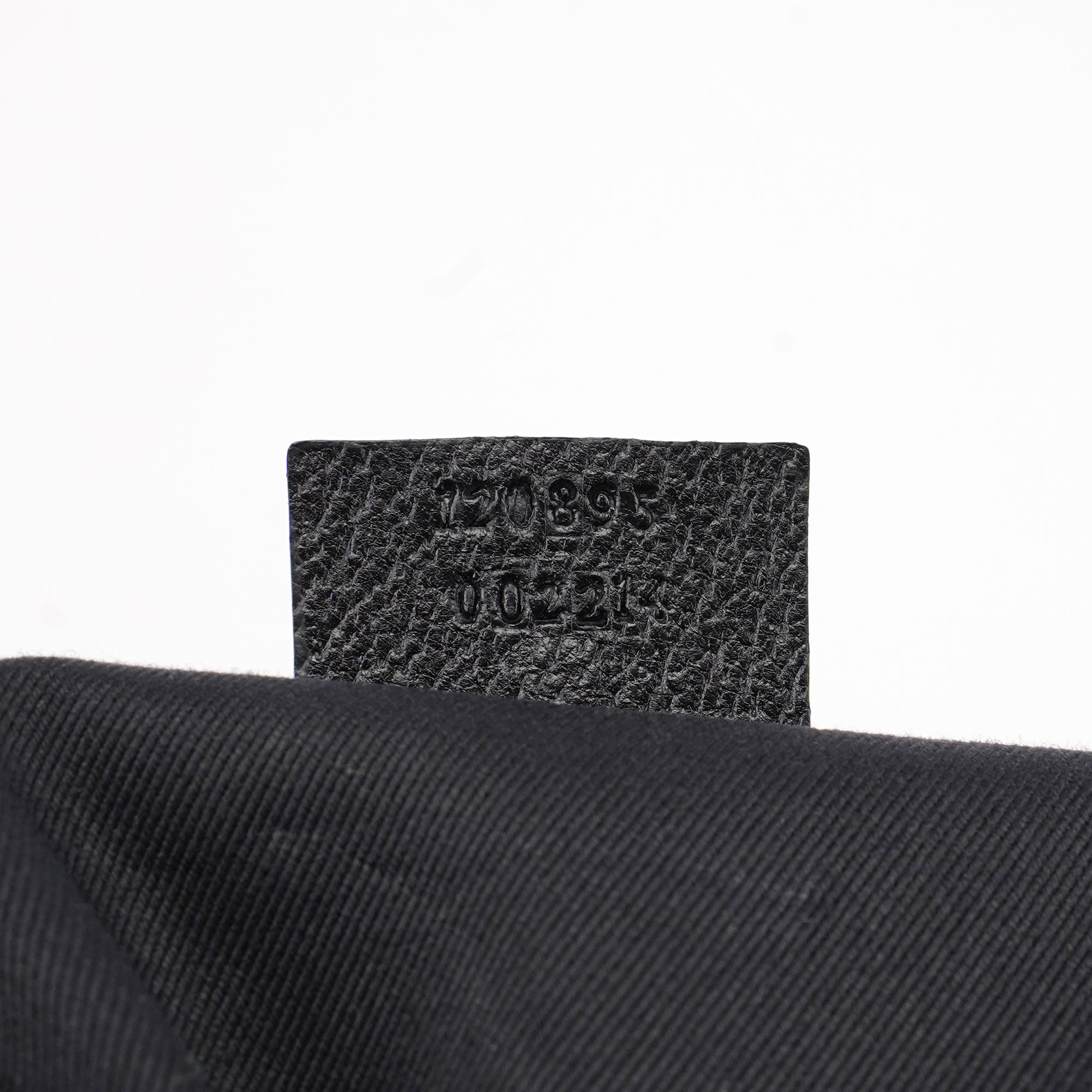 Black Canvas GG Leather Tote