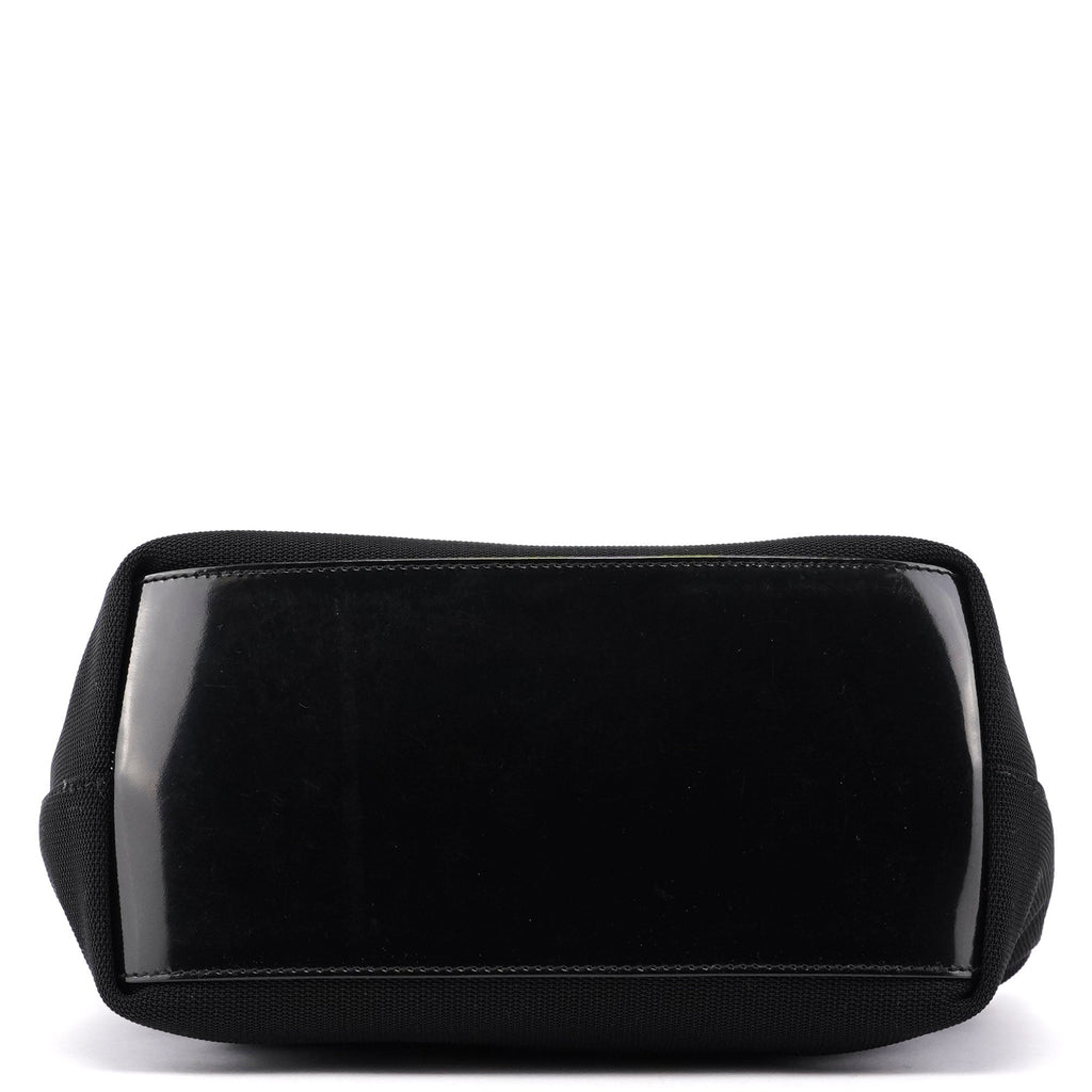 Black Canvas Hobo Shoulder Bag