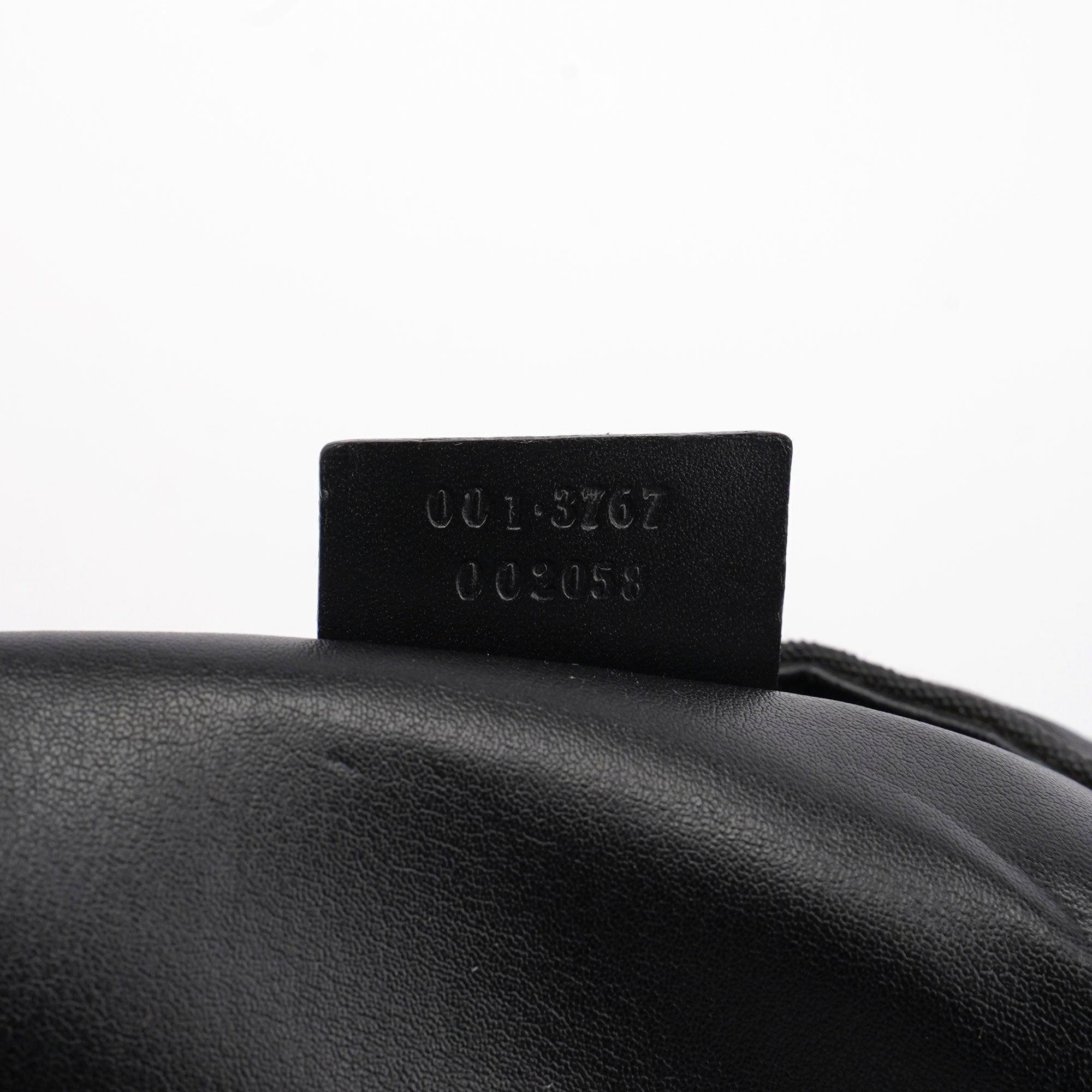 Black Canvas Hobo Shoulder Bag