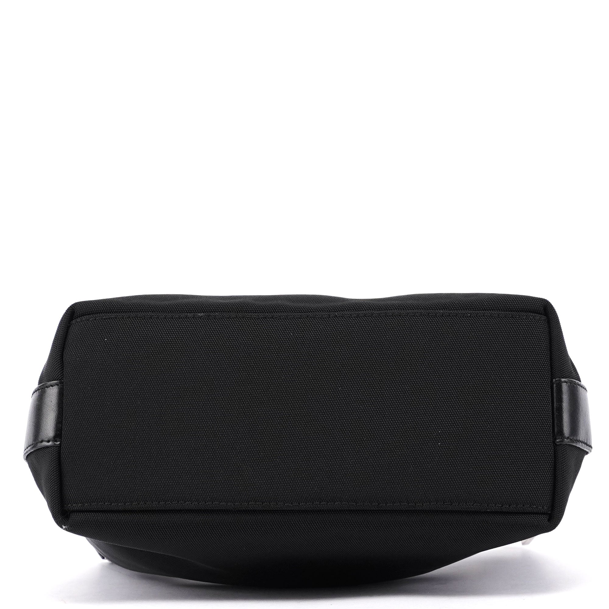 Black Canvas Hobo Shoulder Bag