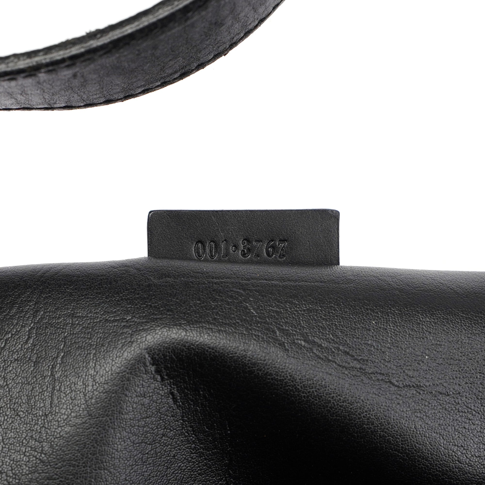 Black Canvas Hobo Shoulder Bag