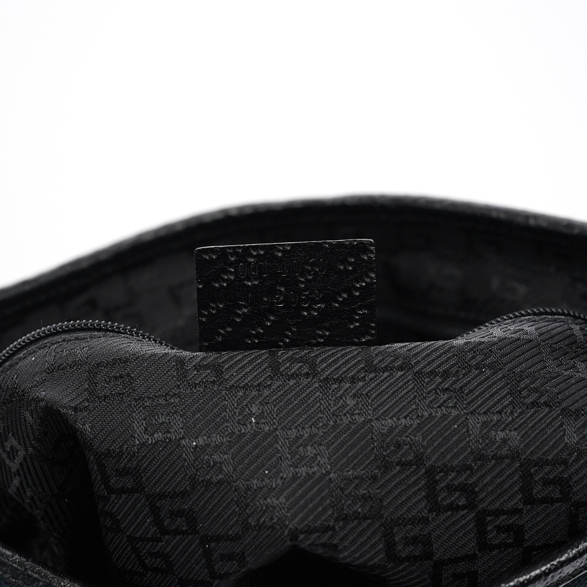 Black Canvas Jackie Bamboo Shoulder Bag