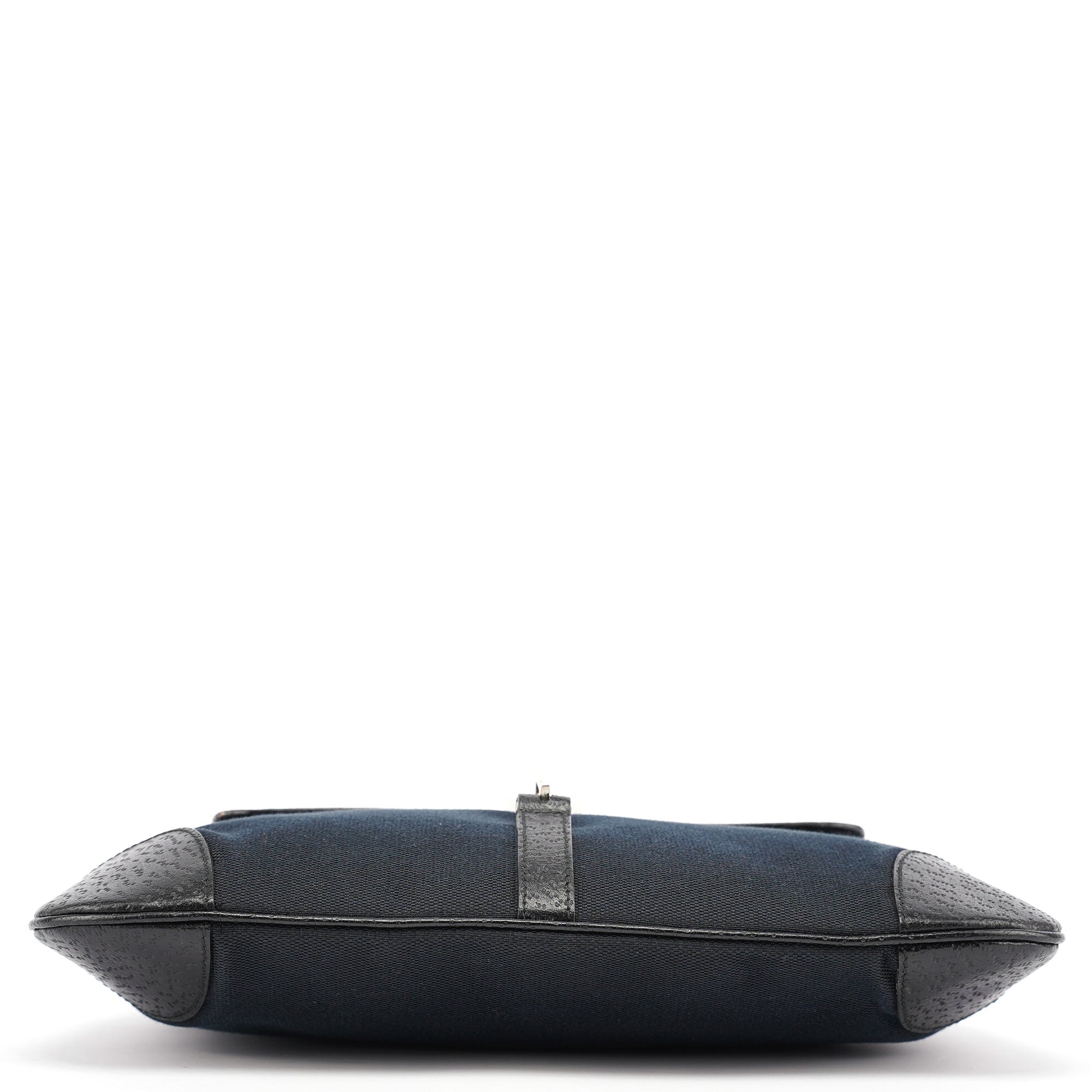 Black Canvas Jackie Bamboo Shoulder Bag