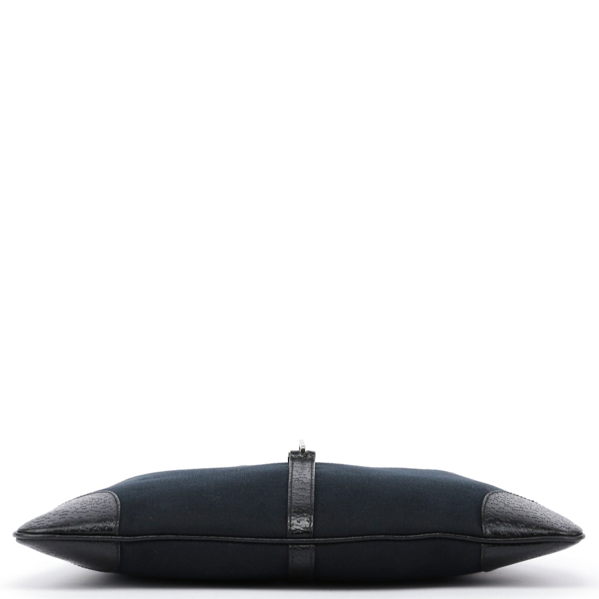 Black Canvas Jackie Bamboo Shoulder Bag