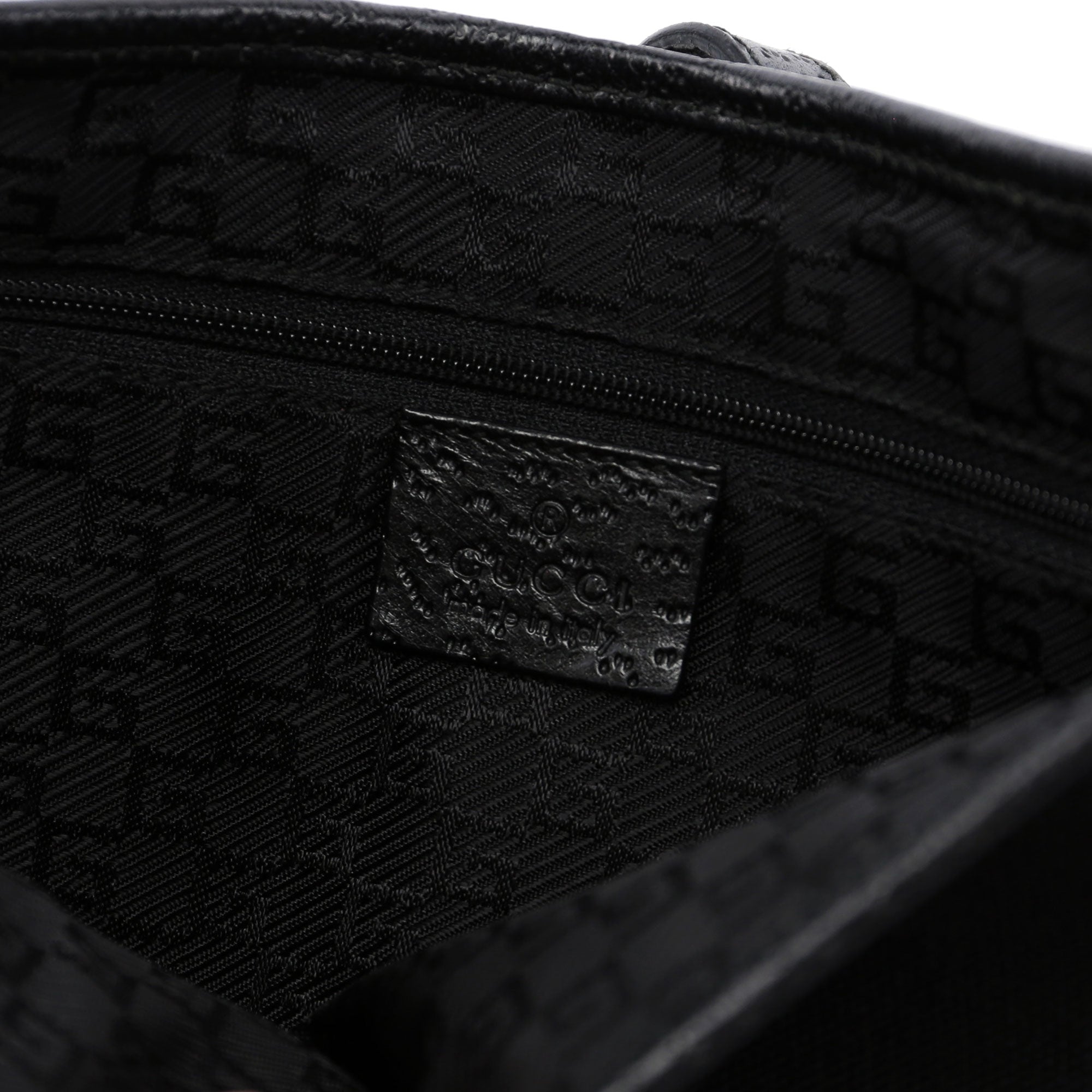 Black Canvas Jackie Bamboo Shoulder Bag