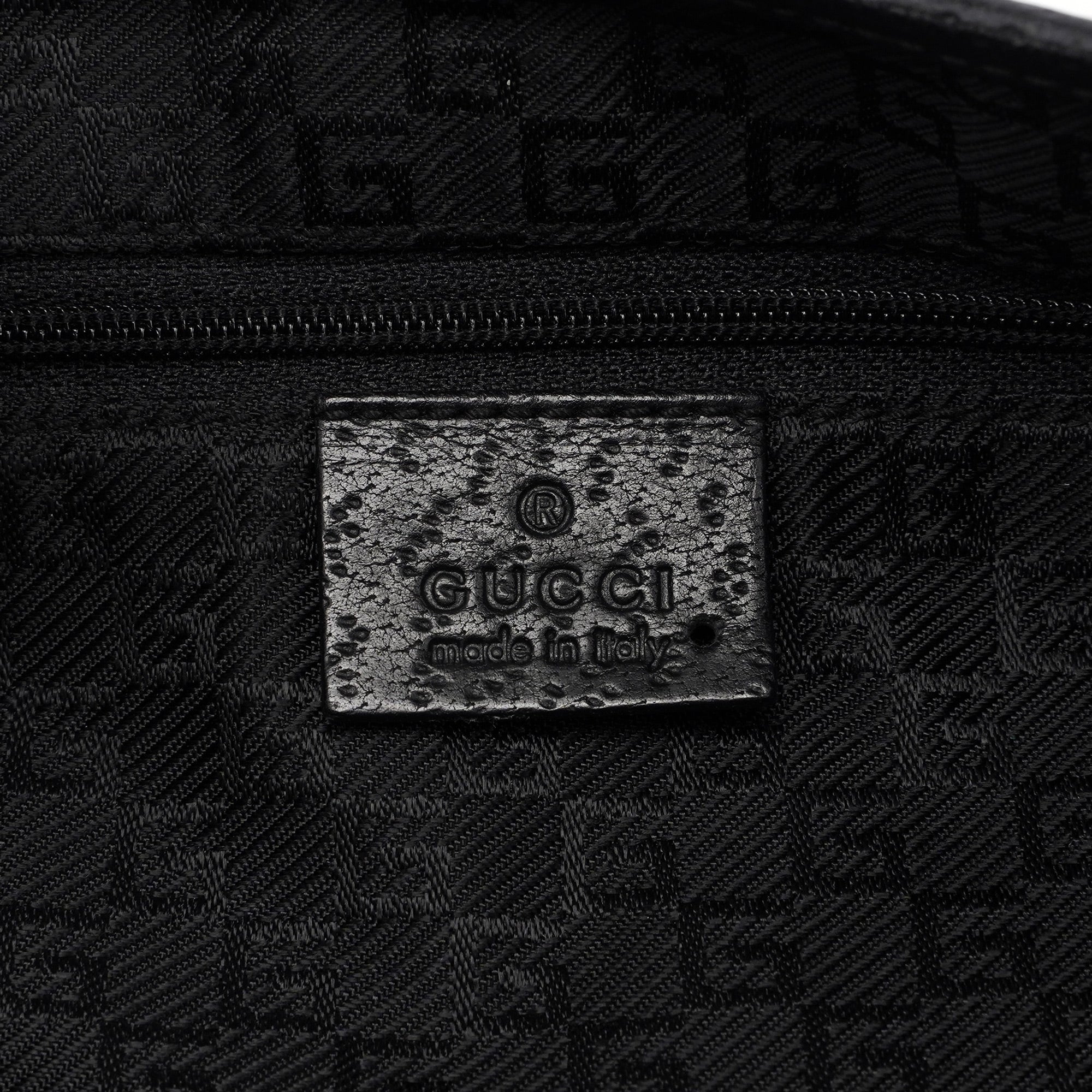 Black Canvas Jackie Bamboo Shoulder Bag