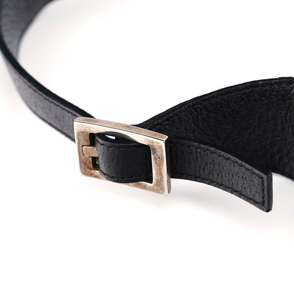 Black Canvas Jackie Shoulder Bag