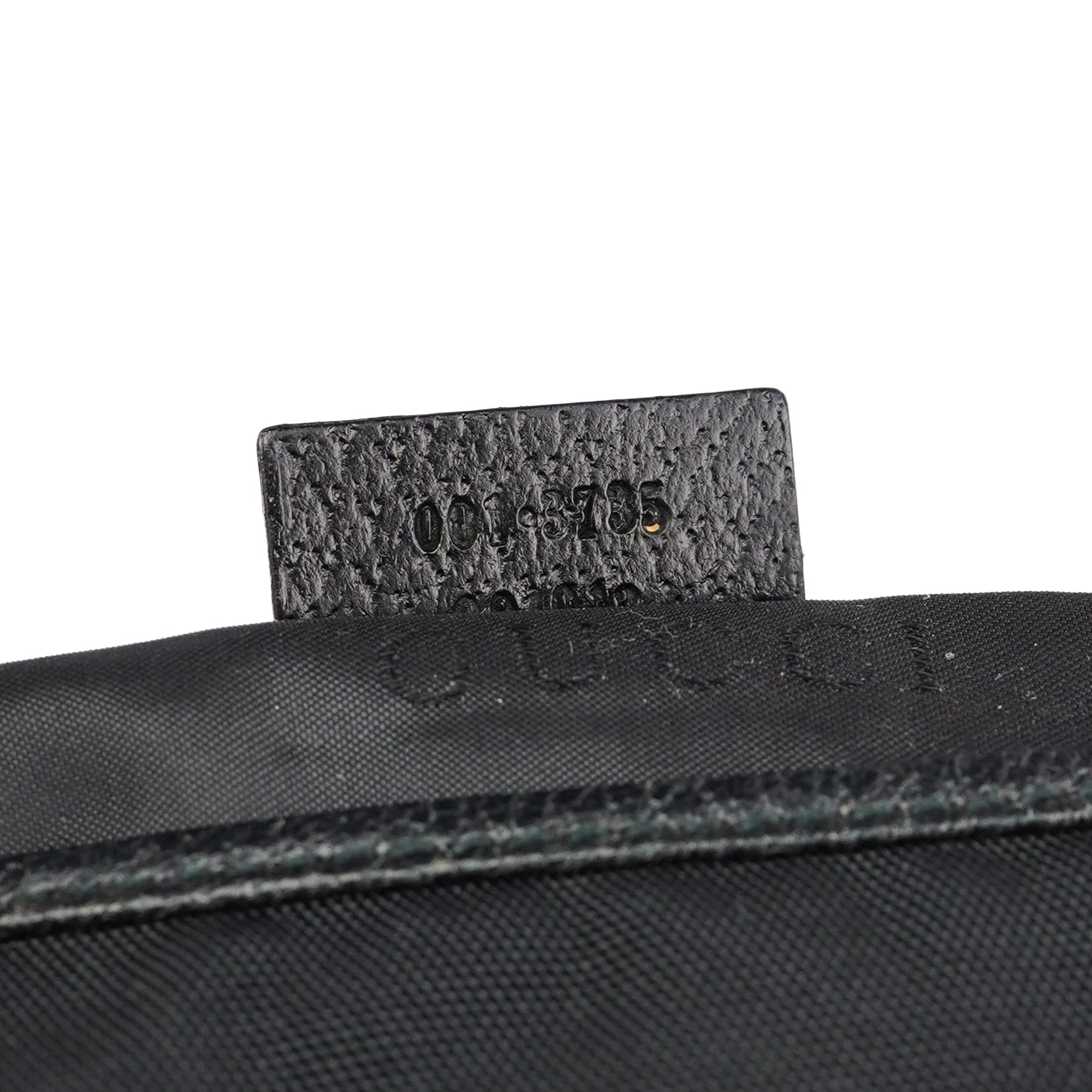Black Canvas Jackie Shoulder Bag