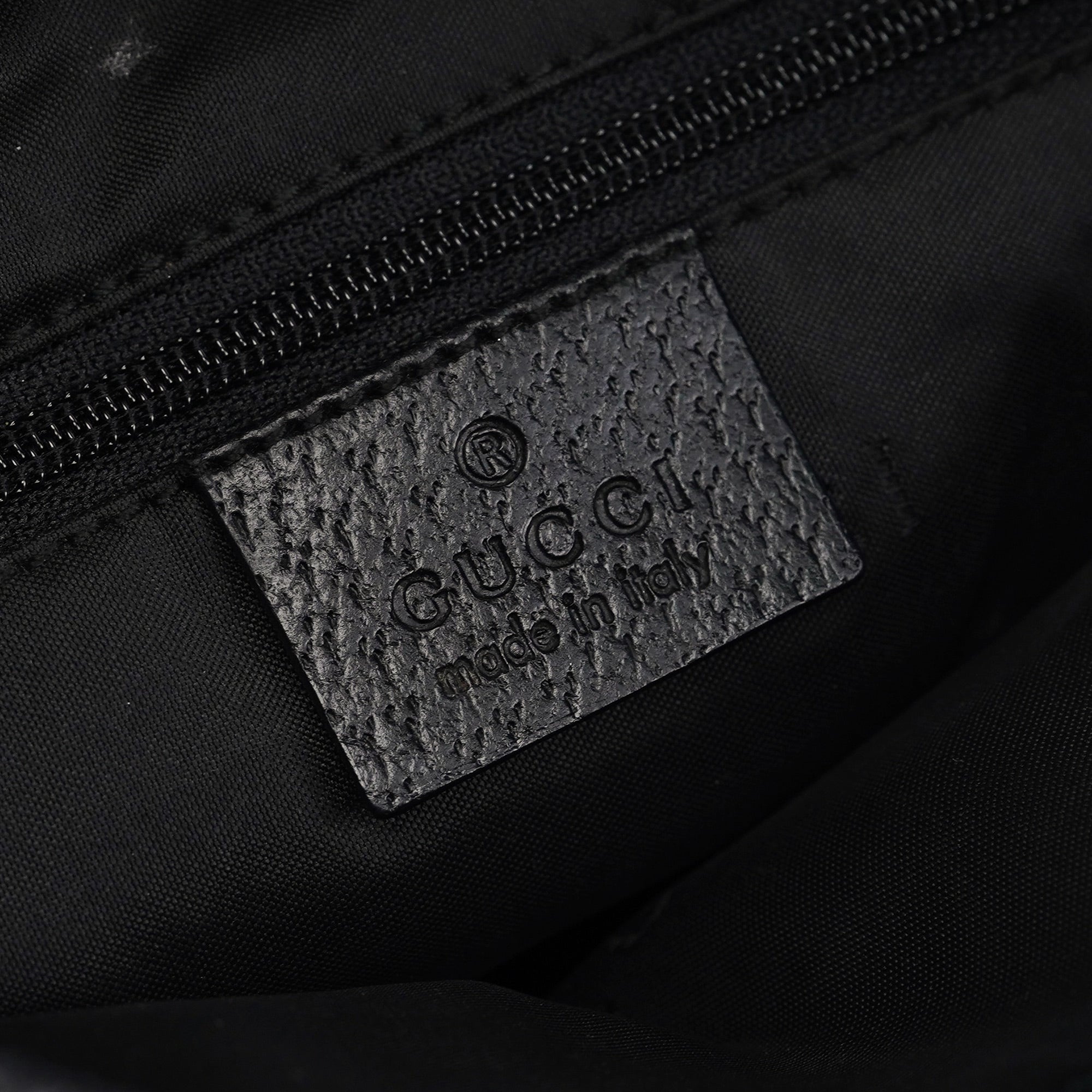 Black Canvas Jackie Shoulder Bag
