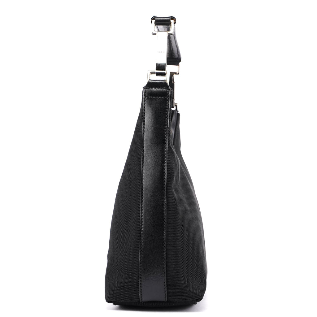 Black Canvas Shoulder Bag