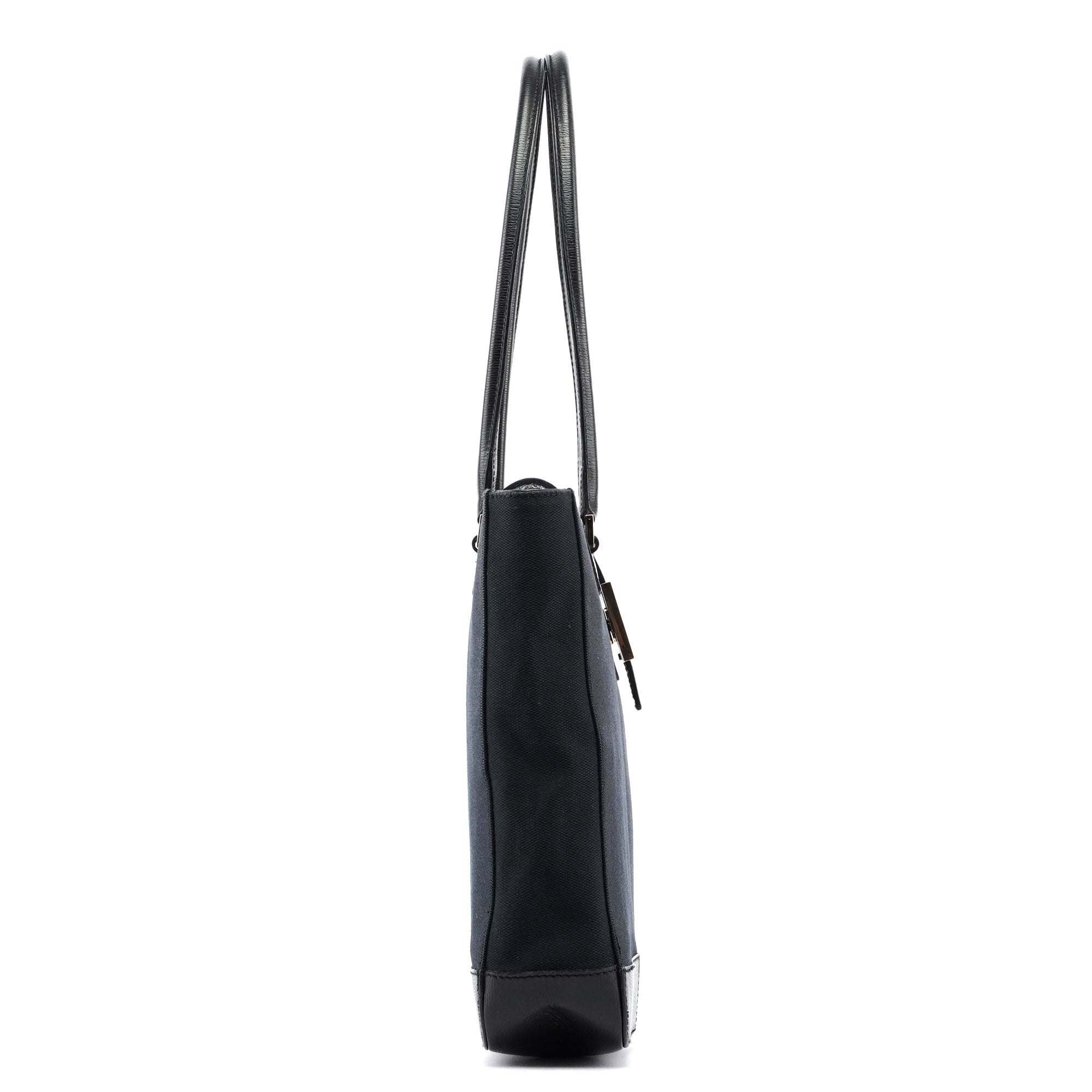 Black Canvas Square G Tote