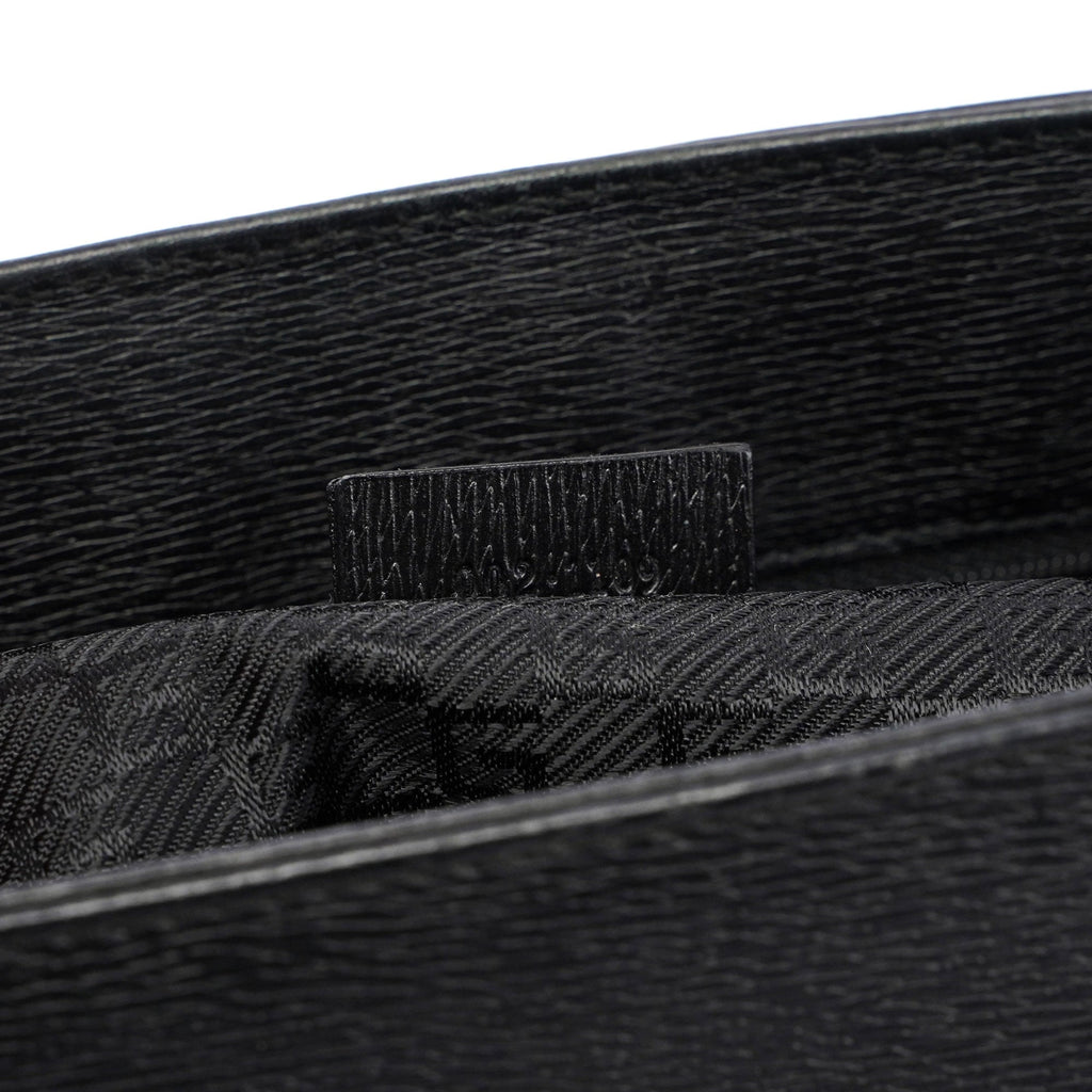 Black Canvas Square G Tote