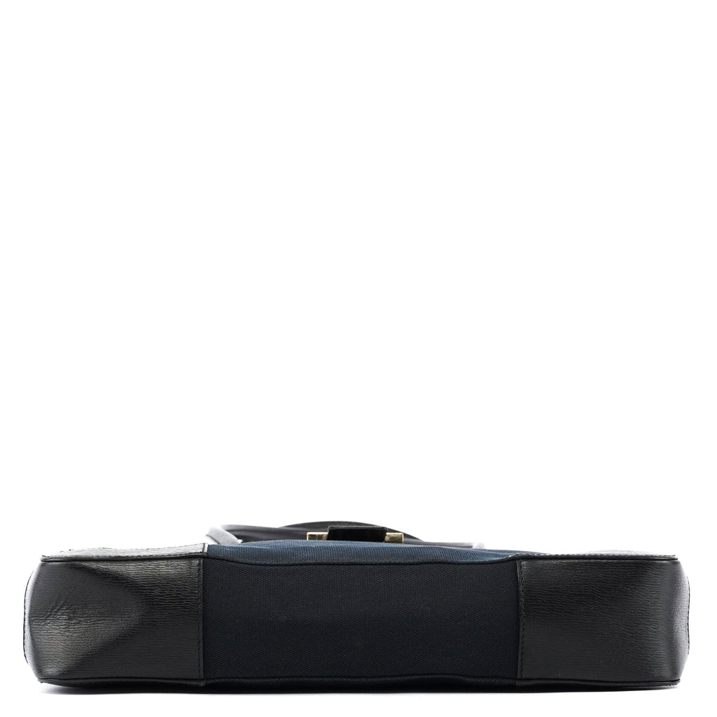 Black Canvas Square G Tote
