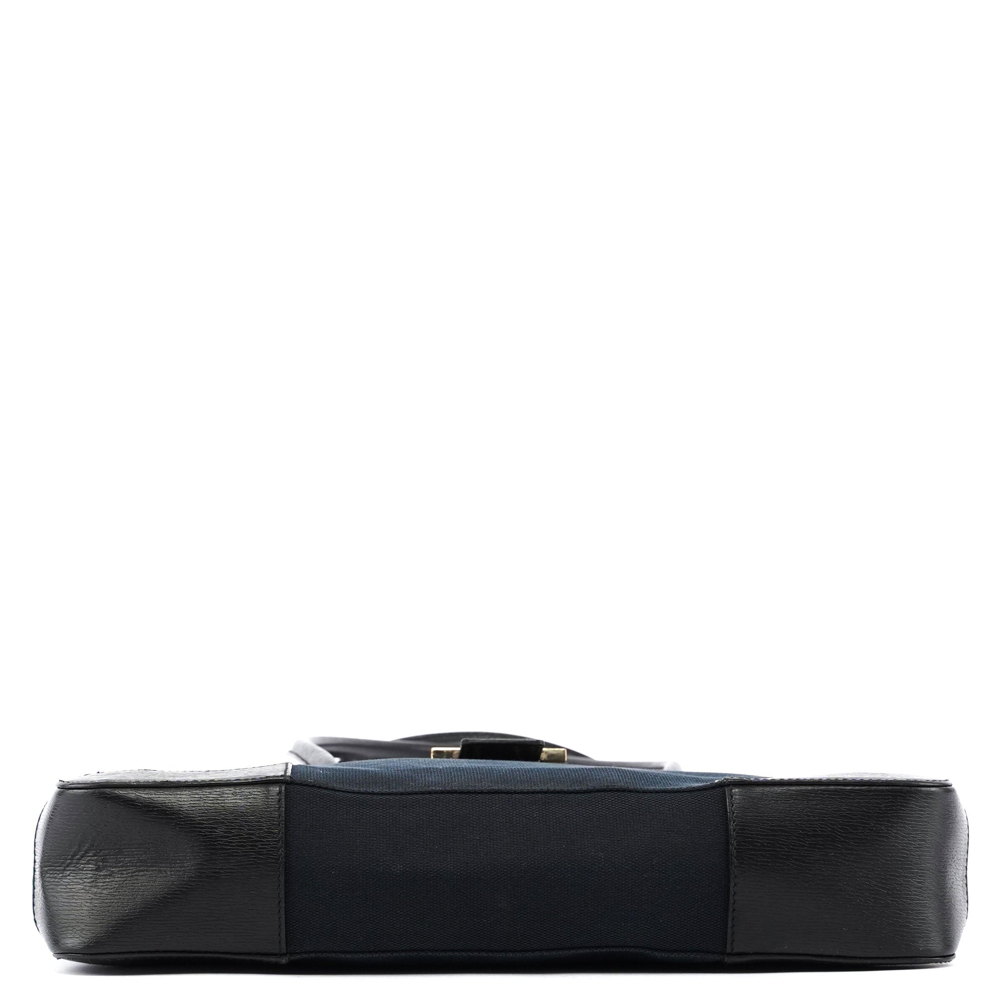 Black Canvas Square G Tote