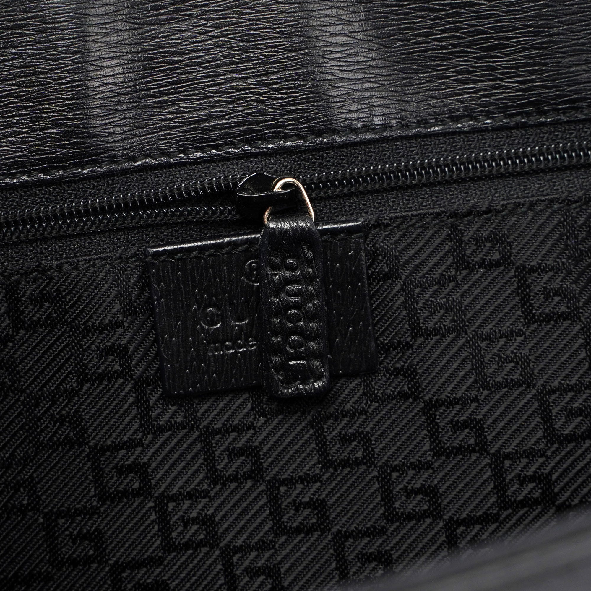 Black Canvas Square G Tote