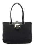 Black Canvas Square G Tote