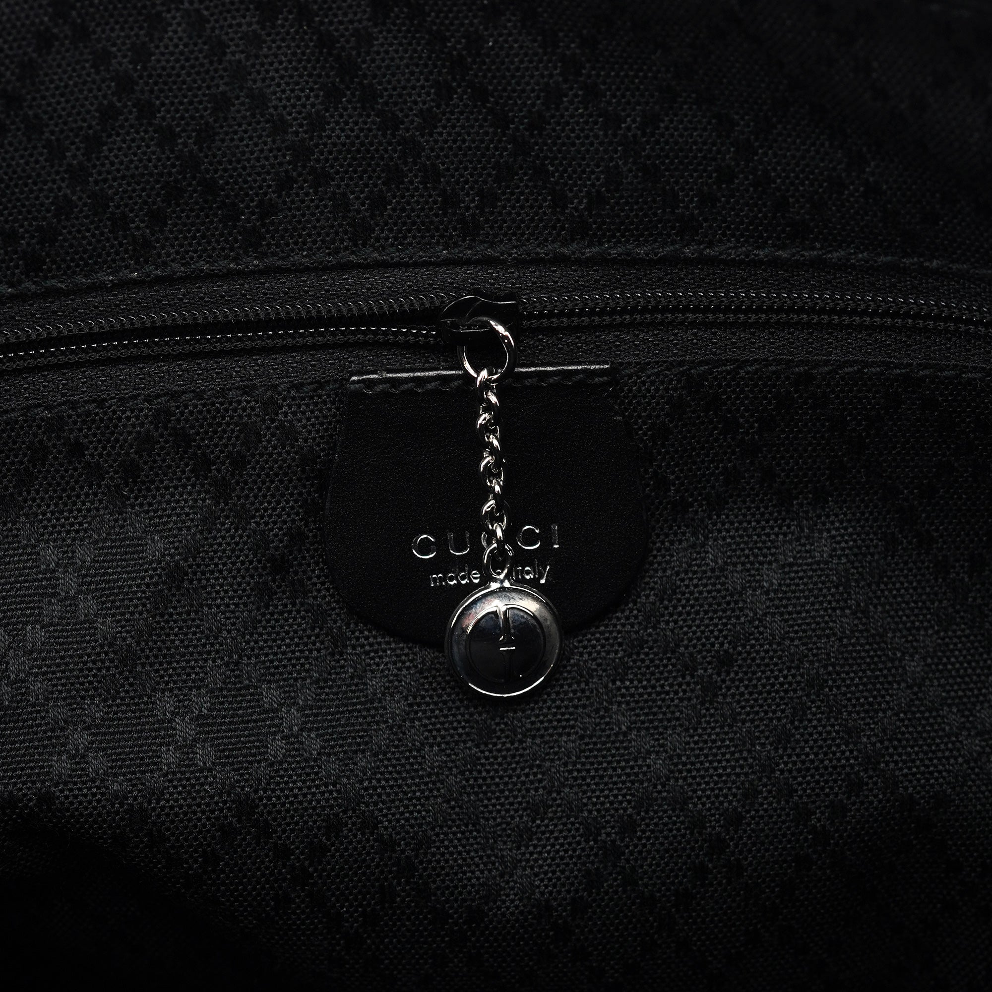 Black Canvas Square G Tote Bag