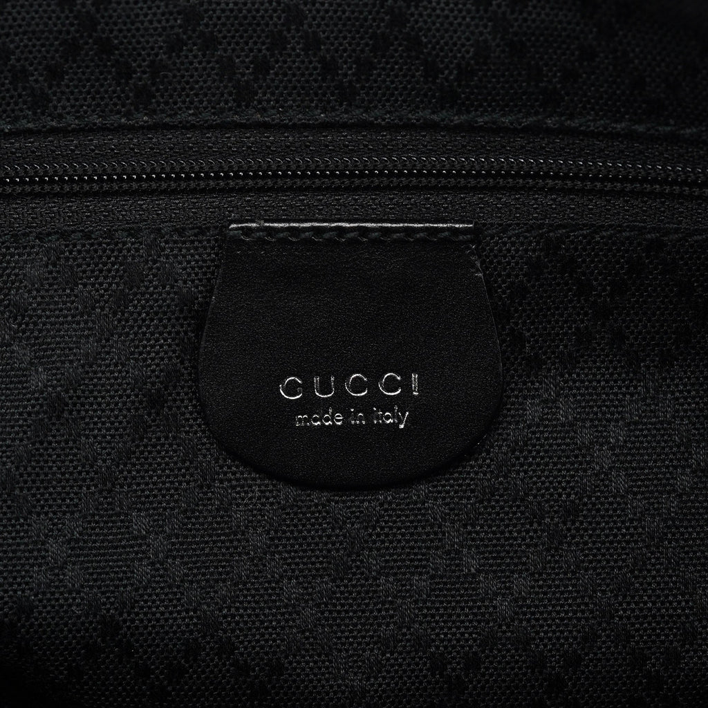 Black Canvas Square G Tote Bag