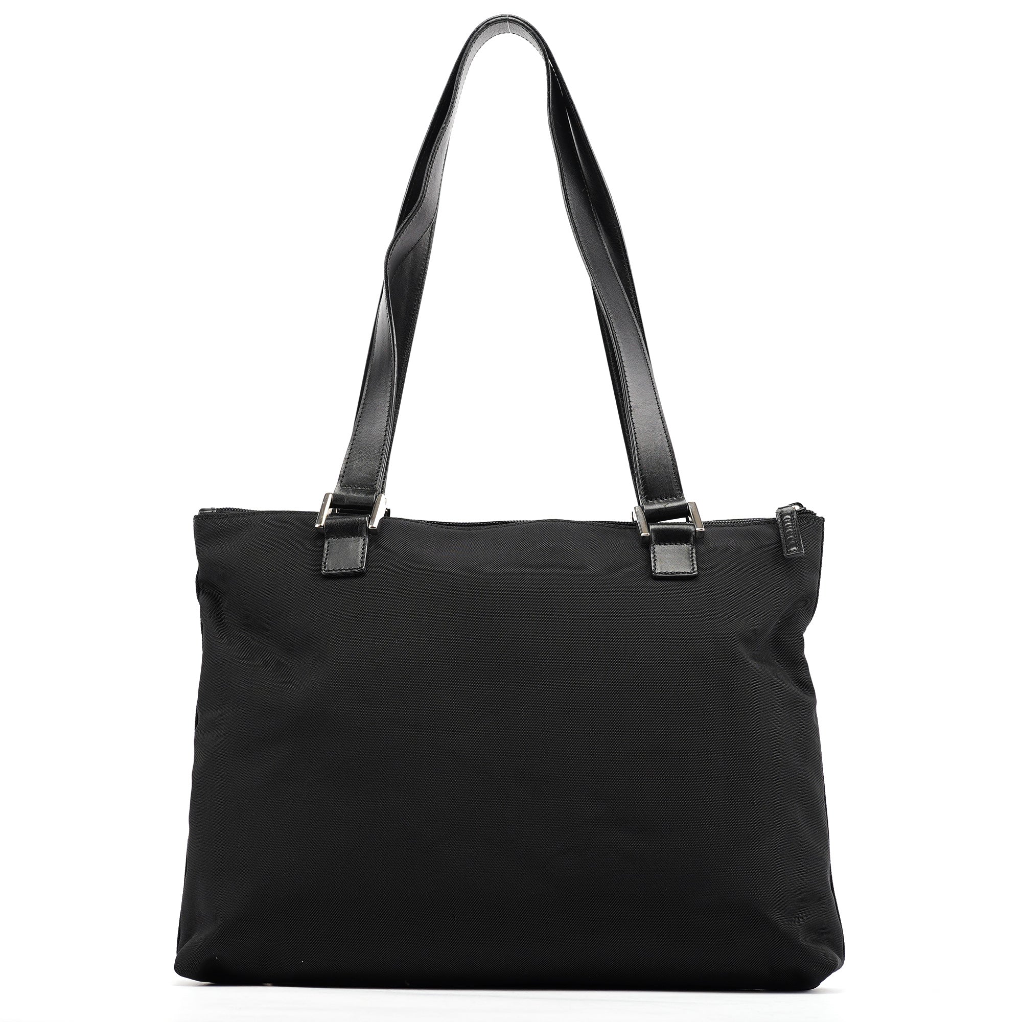 Black Canvas Square G Tote Bag