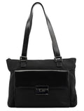 Black Canvas Square G Tote Bag
