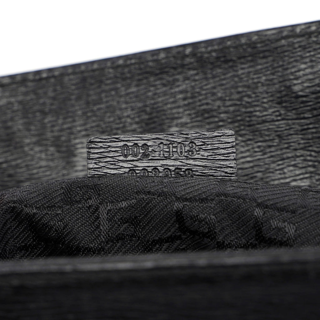 Black Canvas Square G Tote Bag